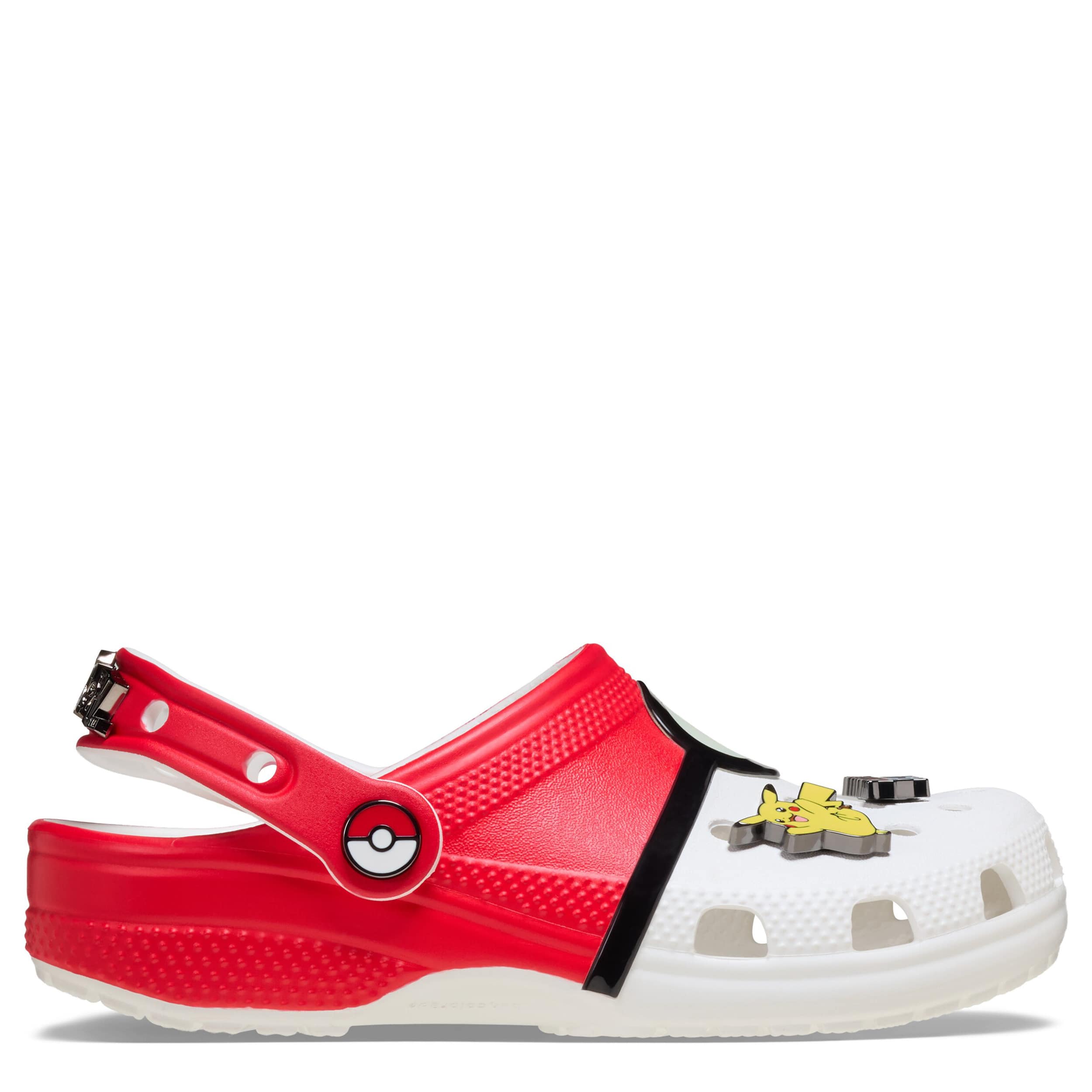 CROCS-BOYS LITTLE-BIG KID POKEMON CLASSIC CLOG-WHITE & RED