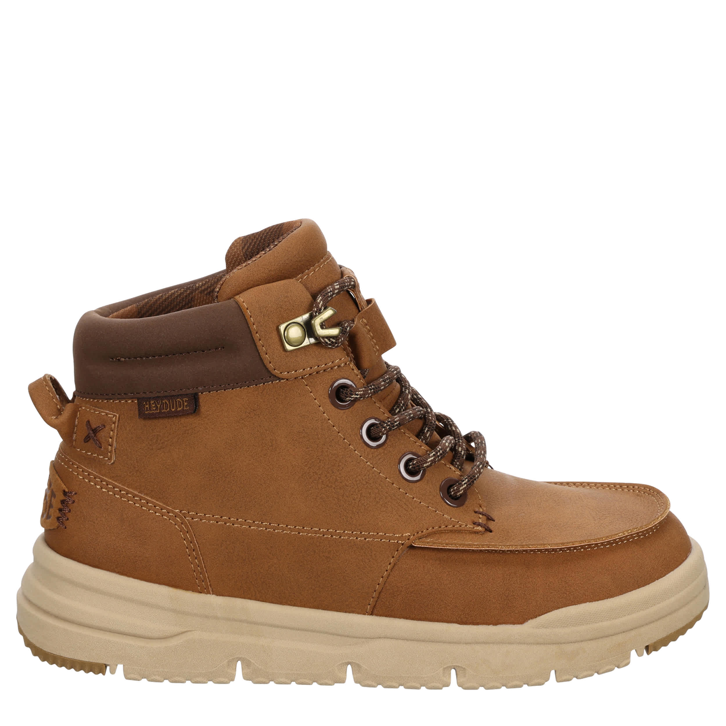 HEYDUDE-BOYS BIG KIDBRADLEY II BOOT-COGNAC & MULTICOLOR