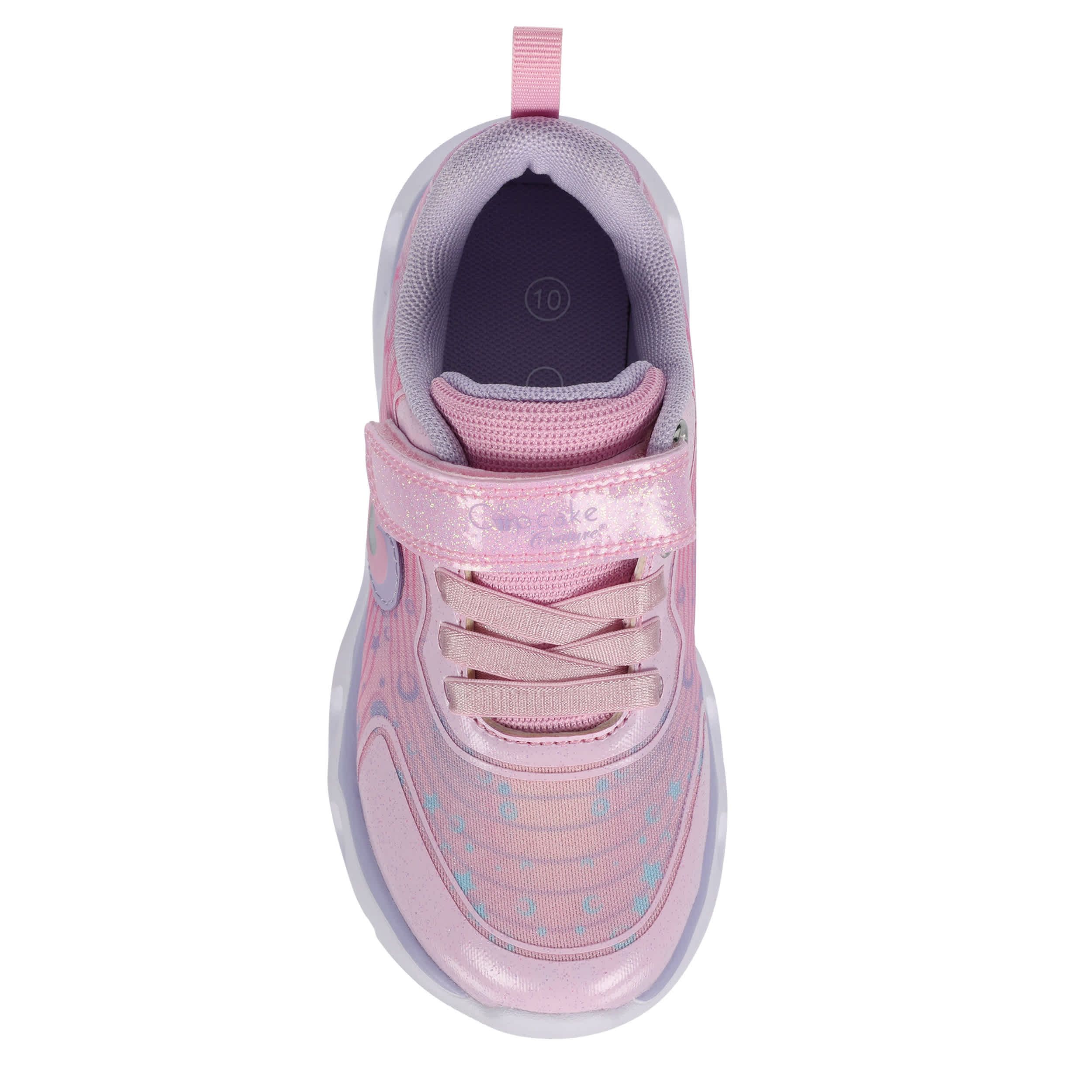 CUPCAKE COUTURE-GIRLS TODDLER-LITTLE KID LOVELY LIGHTED SNEAKER-PINK & MULTICOLOR