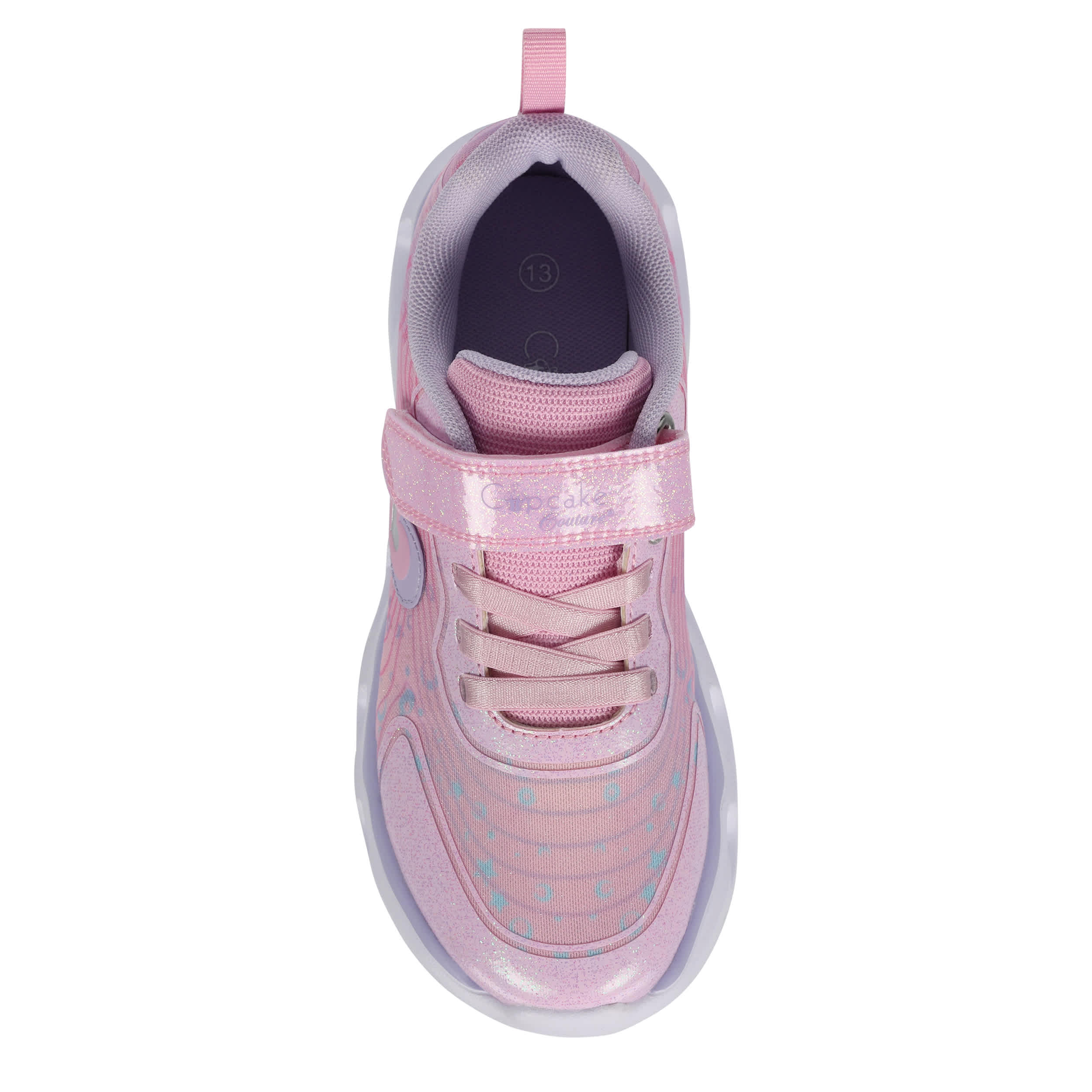 CUPCAKE COUTURE-GIRLS LITTLE-BIG KID LOVELY LIGHTED SNEAKER-PINK & MULTICOLOR
