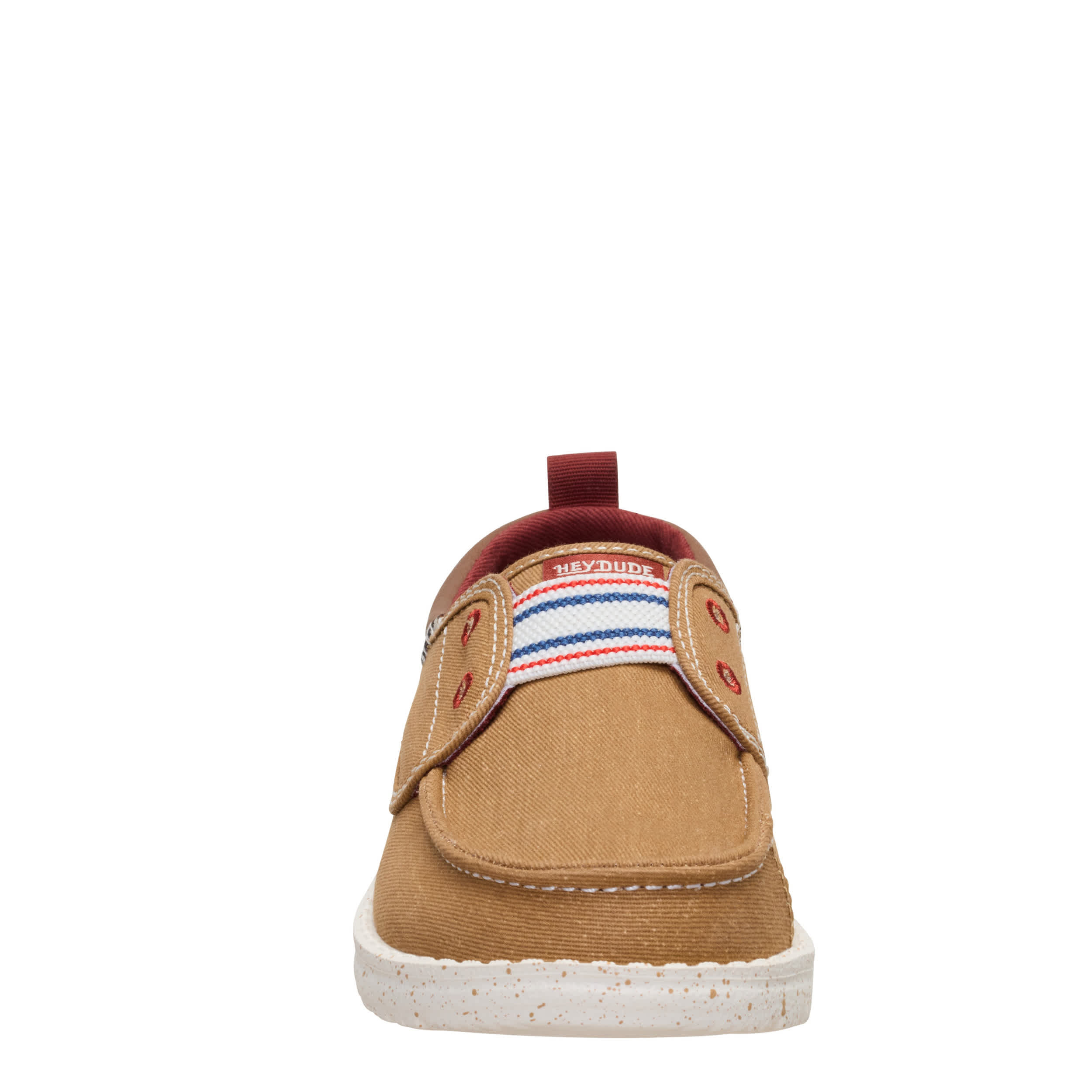 HEYDUDE-BOYS LITTLE-BIG KID WALLY CRU VARSITY SLIP ON SNEAKER-BROWN & 