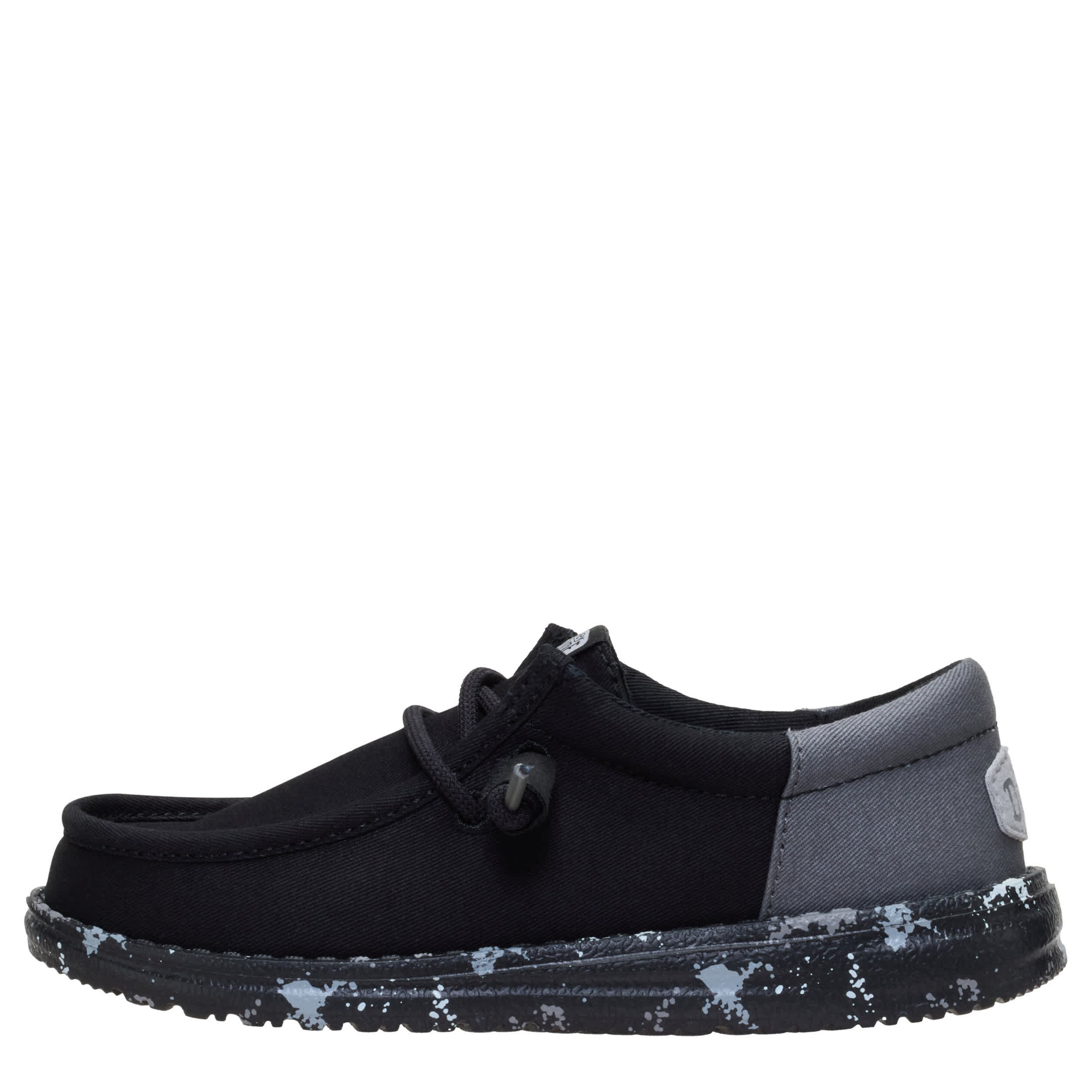 HEYDUDE-BOYS LITTLE-BIG KID WALLY YOUTH SLIP ON SNEAKER-BLACK & 