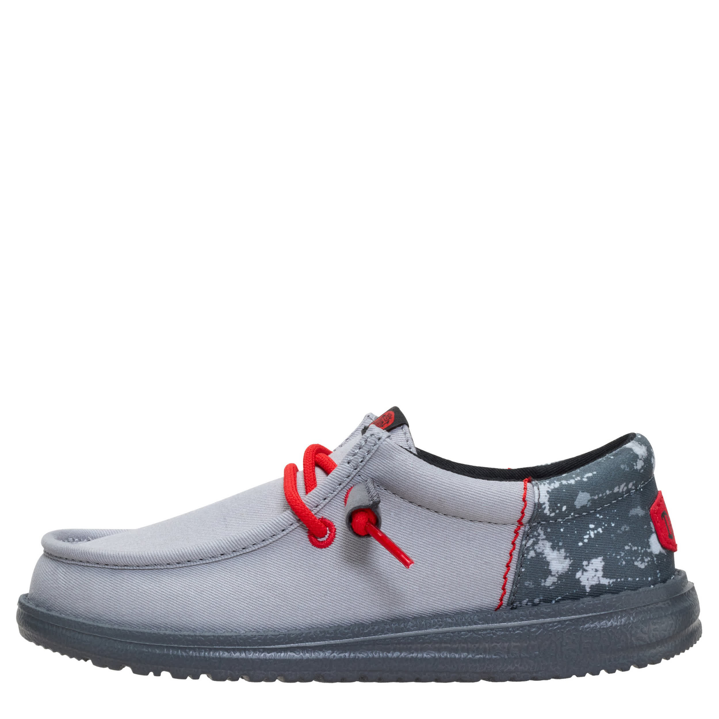 HEYDUDE-BOYS LITTLE-BIG KID WALLY YOUTH SLIP ON SNEAKER-GREY & 