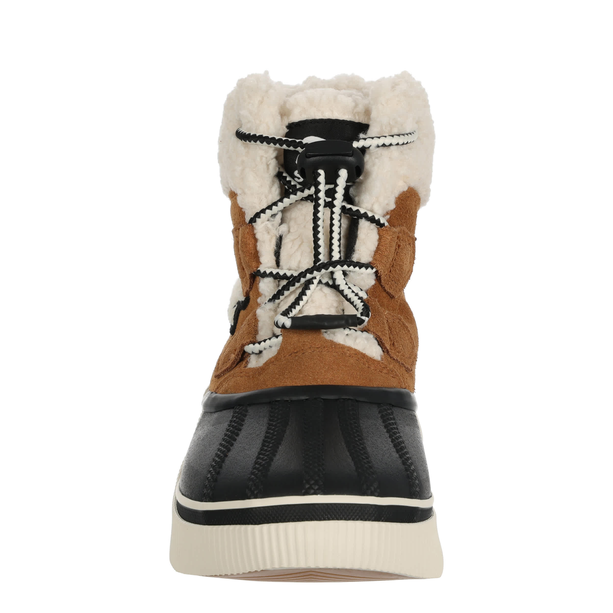 SOREL-GIRLS BIG KIDS OUT N ABOUT CHILLZ WP BOOT-COGNAC & BLACK