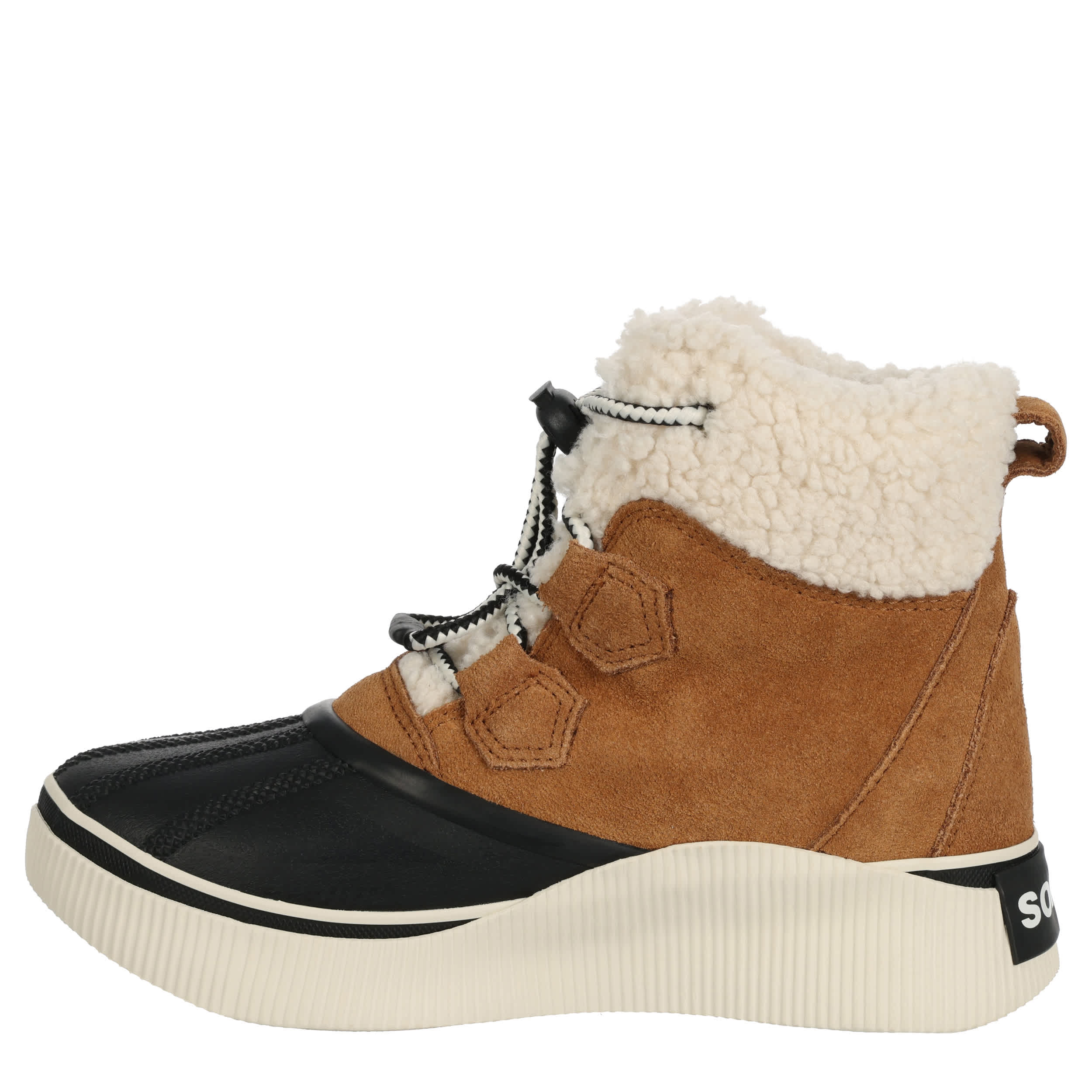 SOREL-GIRLS BIG KIDS OUT N ABOUT CHILLZ WP BOOT-COGNAC & BLACK