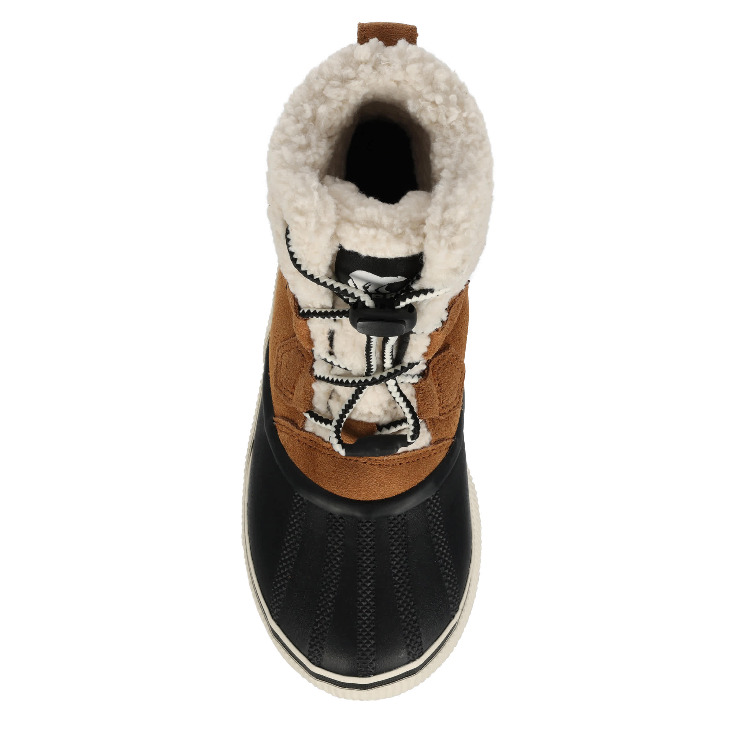 SOREL-GIRLS BIG KIDS OUT N ABOUT CHILLZ WP BOOT-COGNAC & BLACK