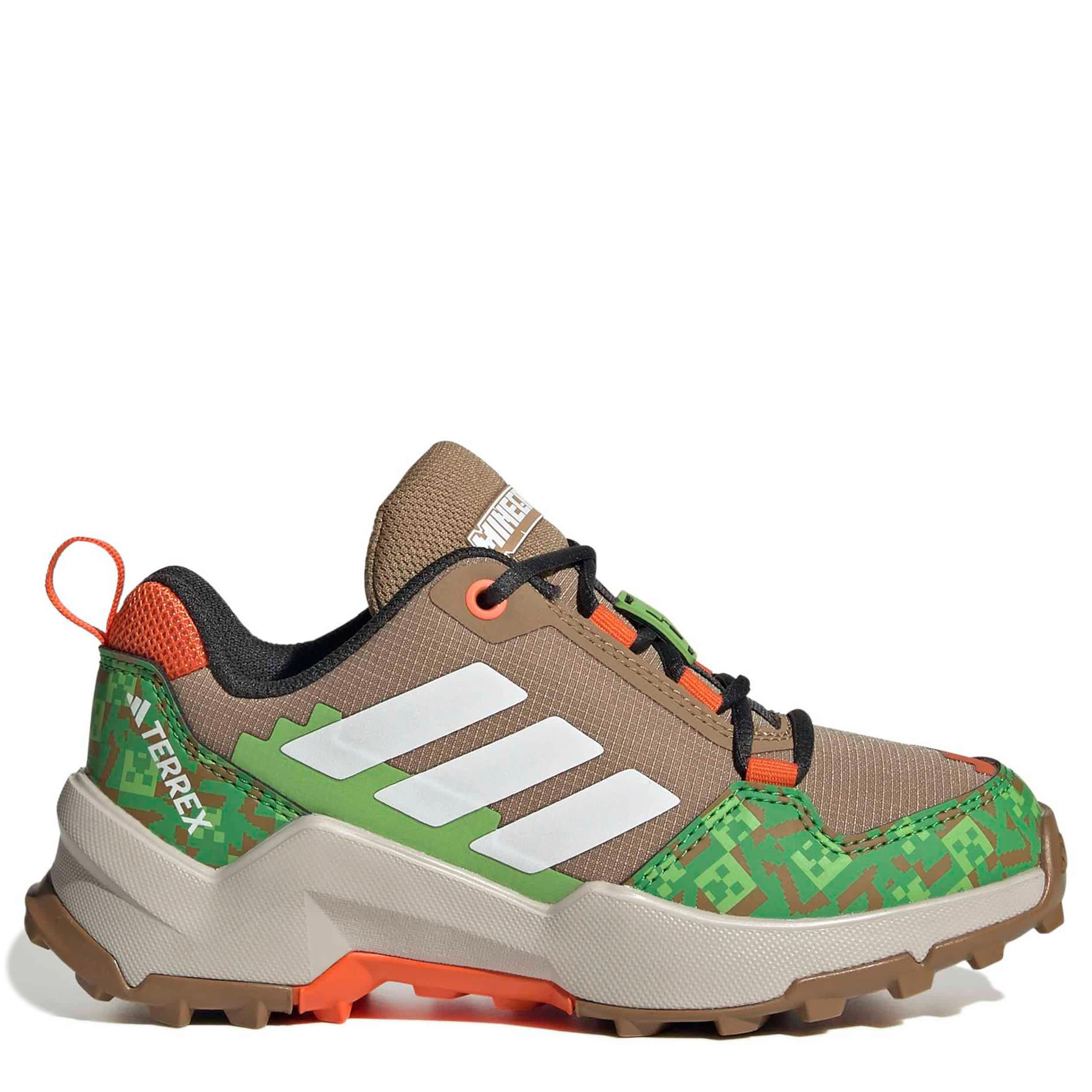 ADIDAS-BOYS BIG LITTLE KID TERREX AX4R HIKING SHOES-BROWN & WHITE