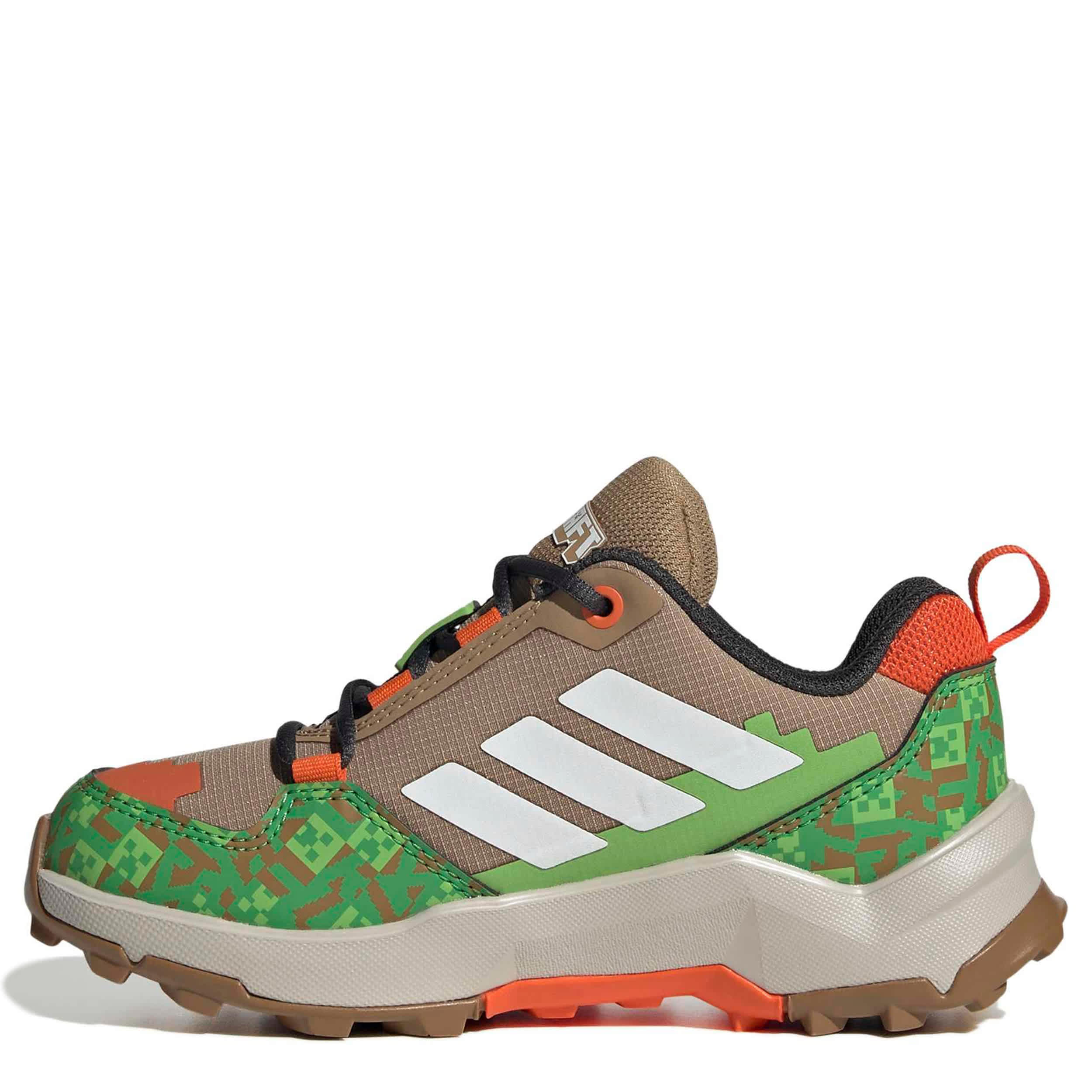 ADIDAS-BOYS BIG LITTLE KID TERREX AX4R HIKING SHOES-BROWN & WHITE