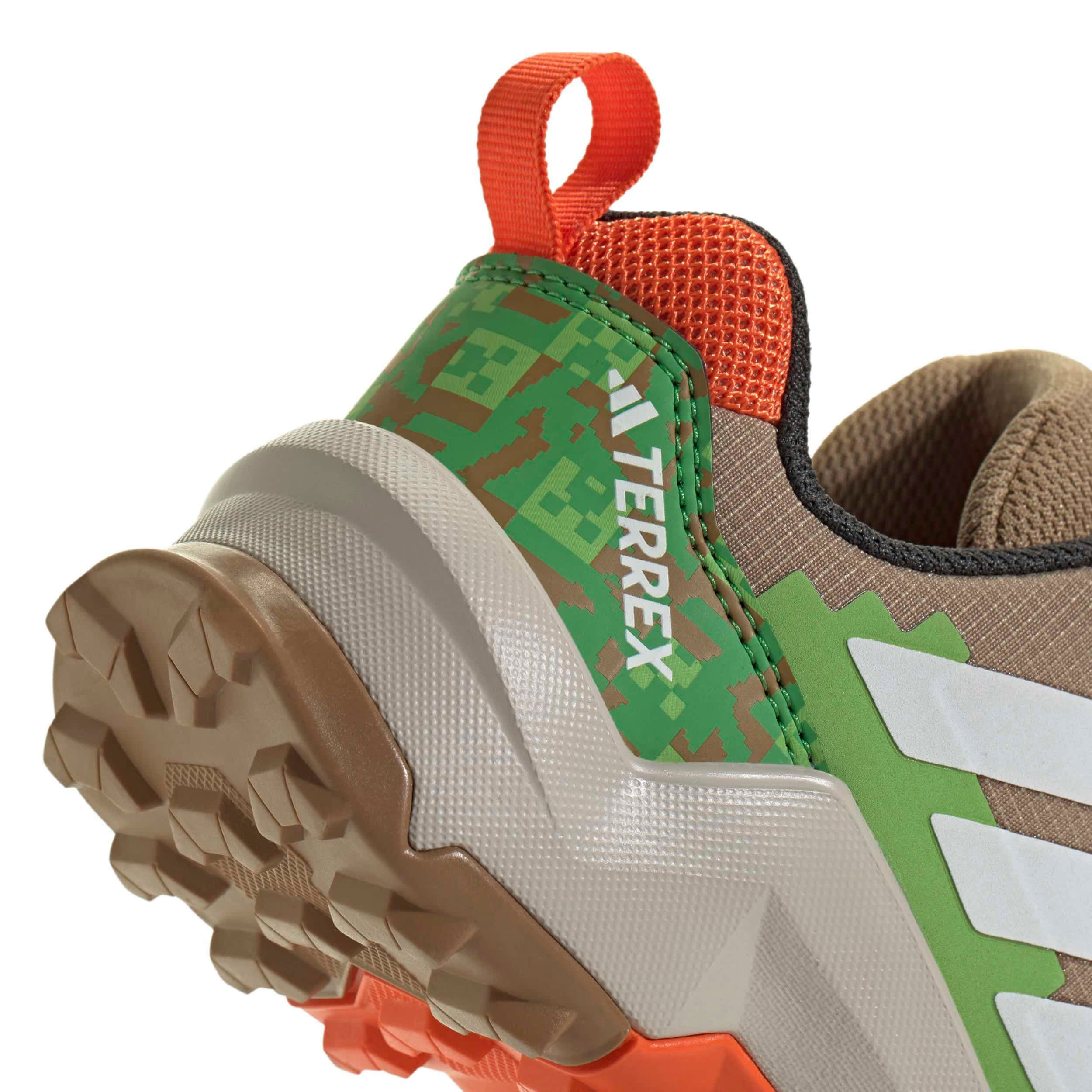 ADIDAS-BOYS BIG LITTLE KID TERREX AX4R HIKING SHOES-BROWN & WHITE