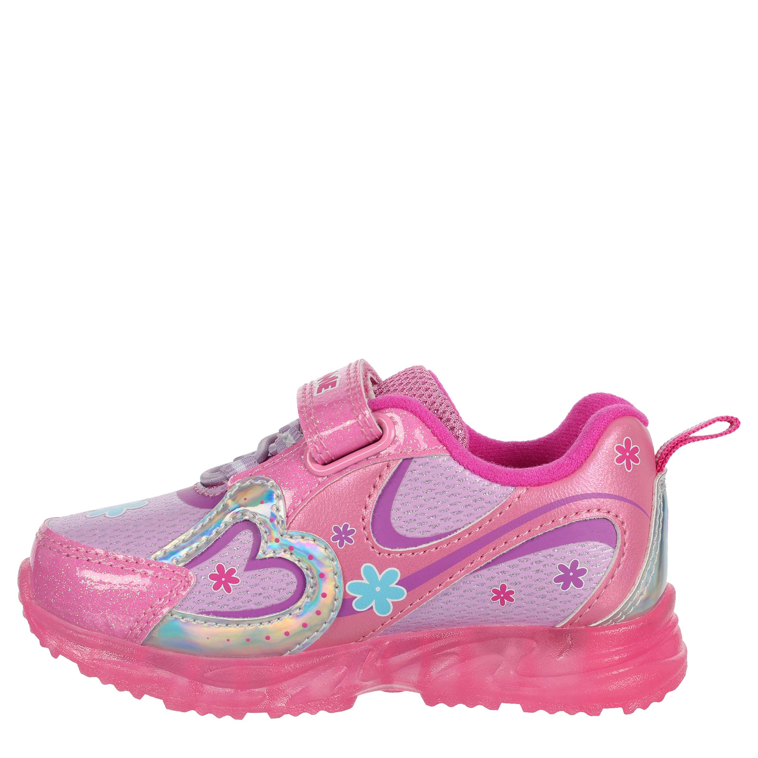DISNEY-GIRLS TODDLER-LITTLE KID MINNIE MOUSE LIGHT UP SNEAKER-PINK & MULTICOLOR