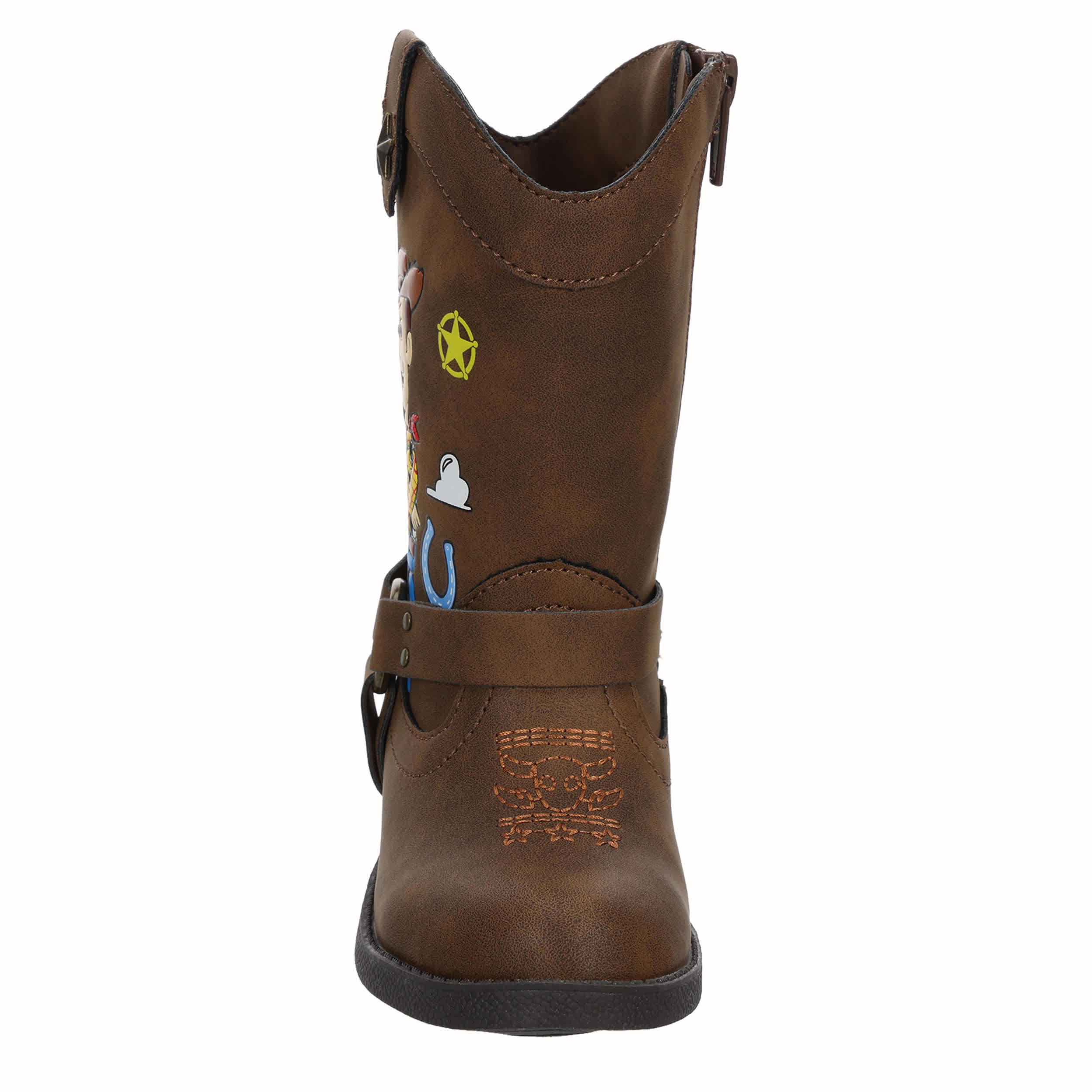 DISNEY-BOYS TODDLER-LITTLE KID TOY STORY WESTERN BOOT-BROWN & MULTICOLOR