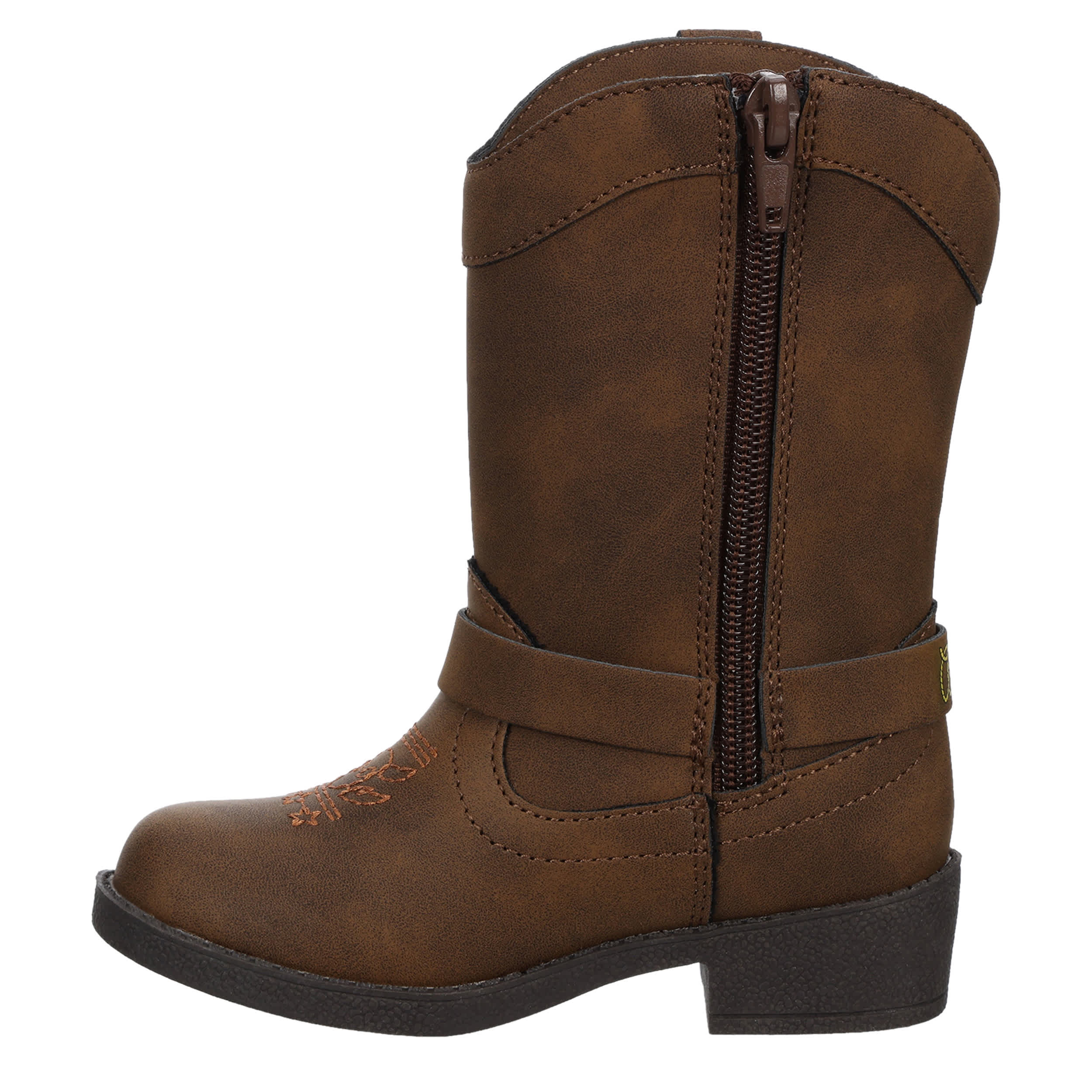 DISNEY-BOYS TODDLER-LITTLE KID TOY STORY WESTERN BOOT-BROWN & MULTICOLOR