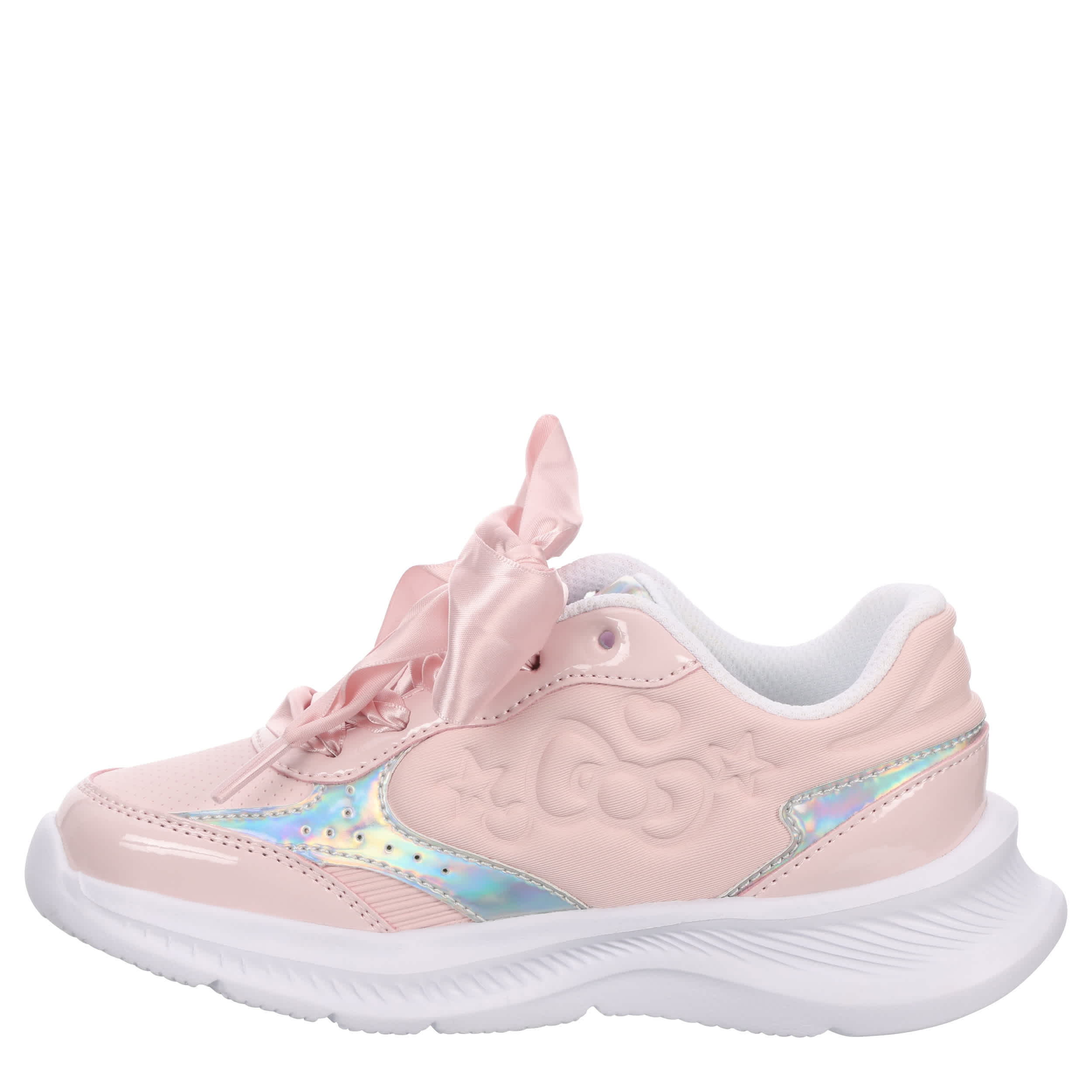 HELLO KITTY-GIRLS LITTLE KID HELLO KITTY SNEAKER-WHITE & PINK