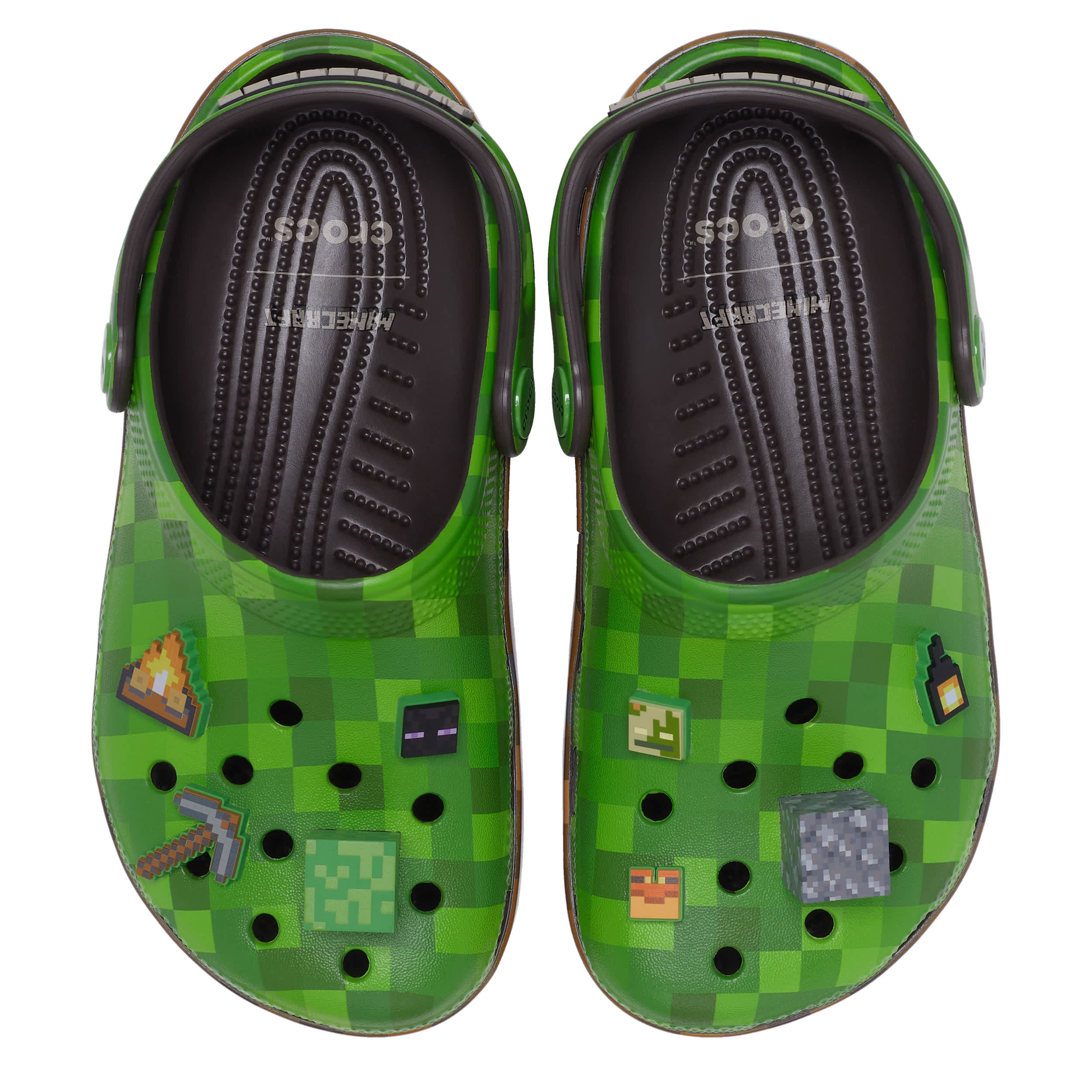 CROCS-BOYS LITTLE-BIG KID MINECRAFT CLASSIC CLOG-GREEN & 