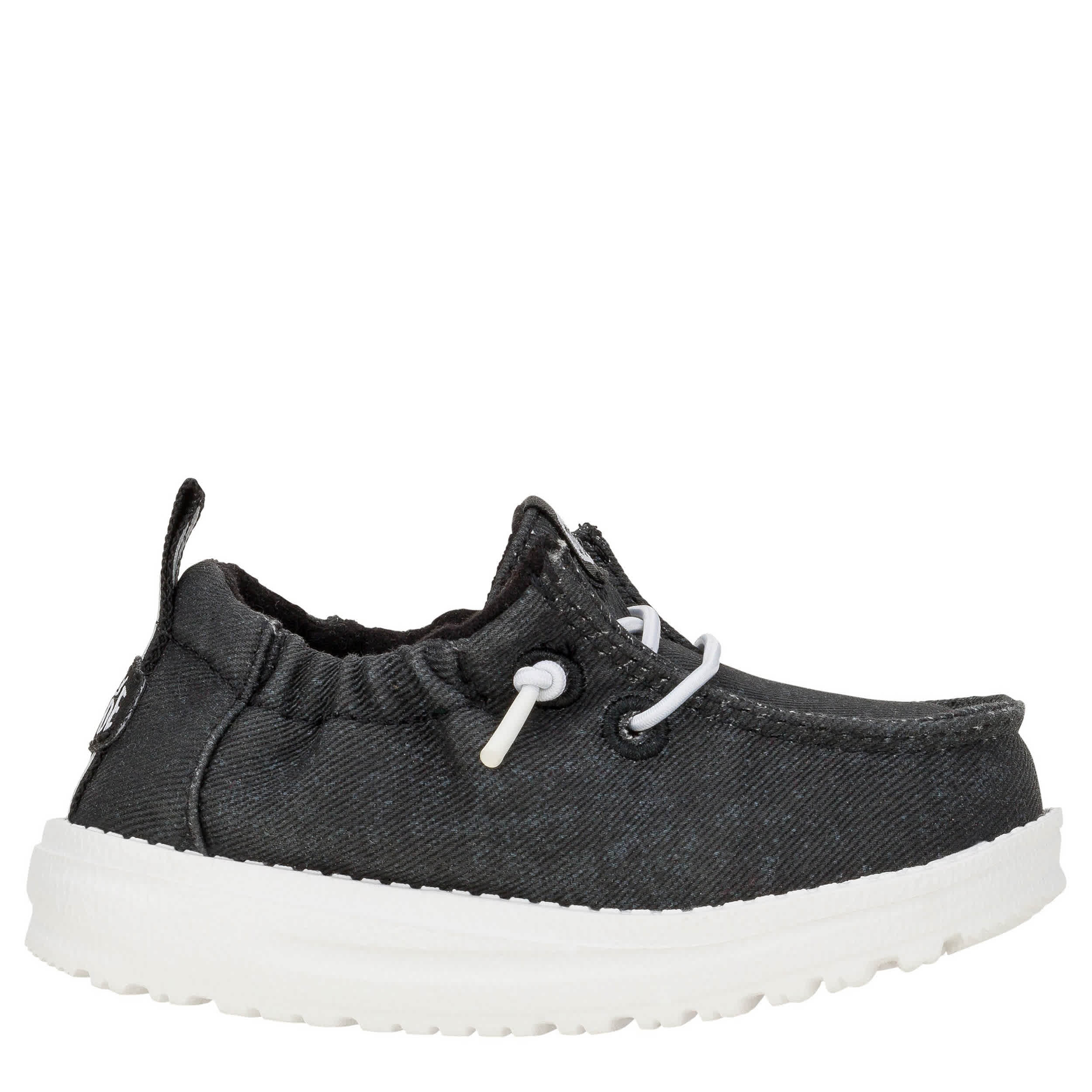 HEYDUDE-BOYS LILDUDE SLIP ON-BLACK & 