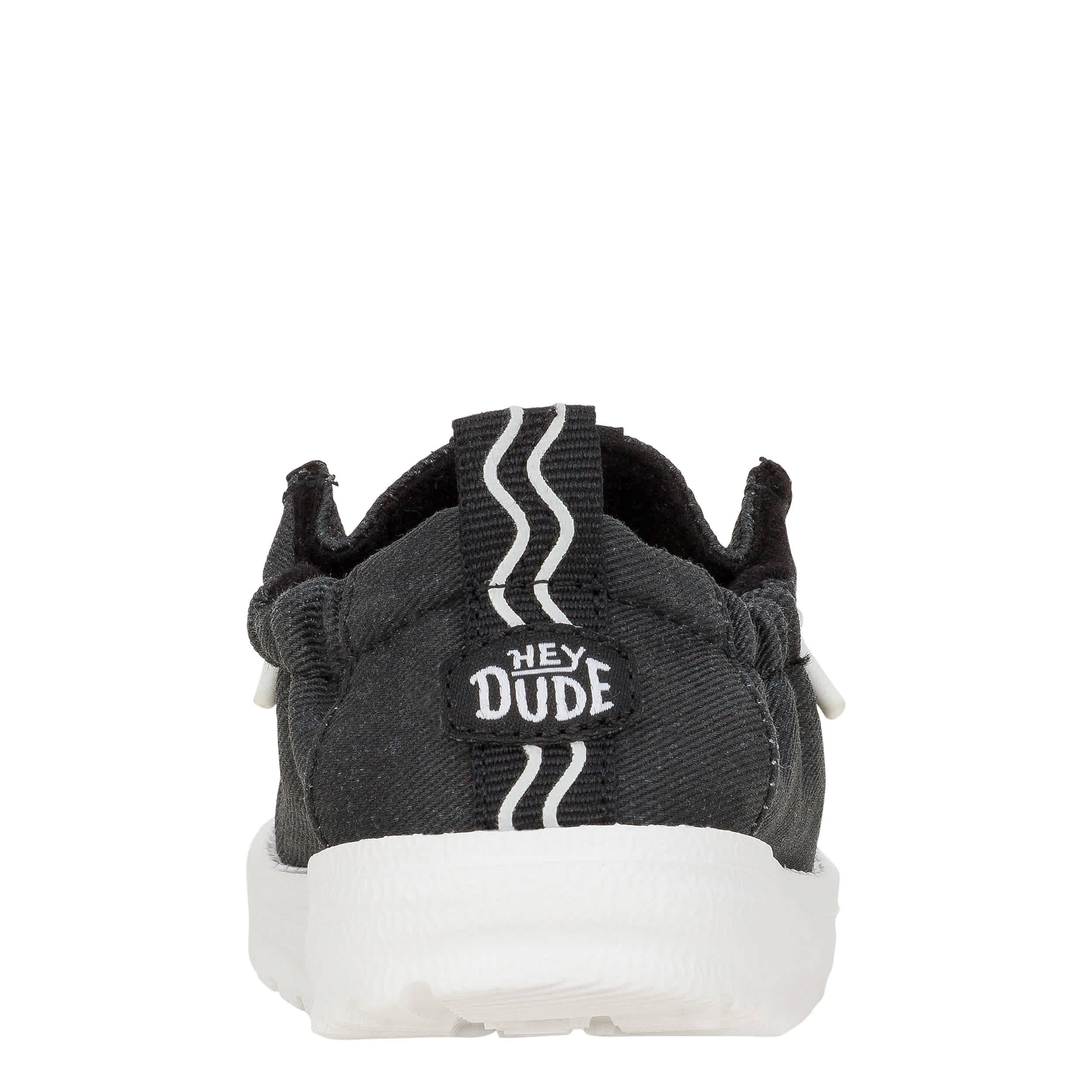 HEYDUDE-BOYS LILDUDE SLIP ON-BLACK & 