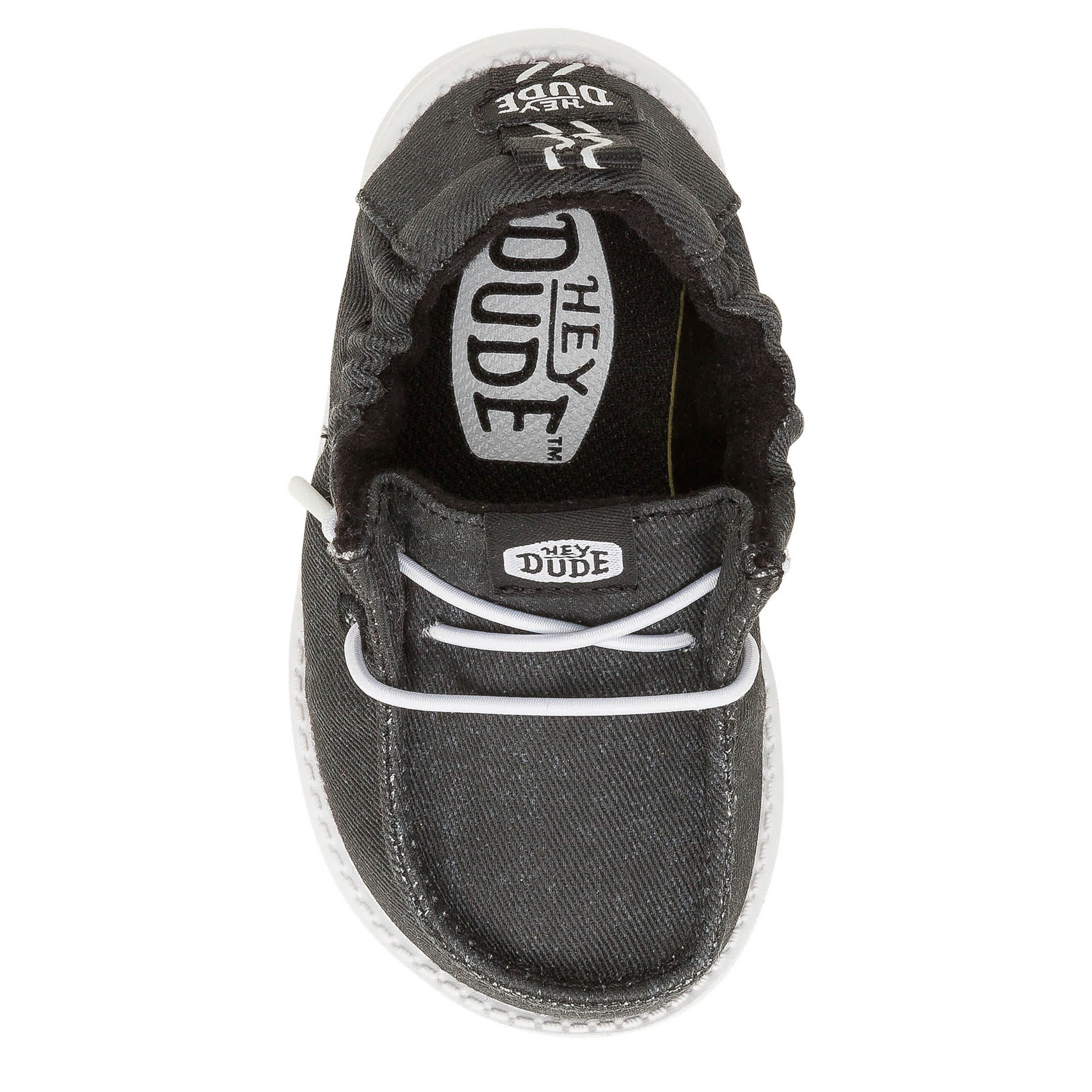 HEYDUDE-BOYS LILDUDE SLIP ON-BLACK & 