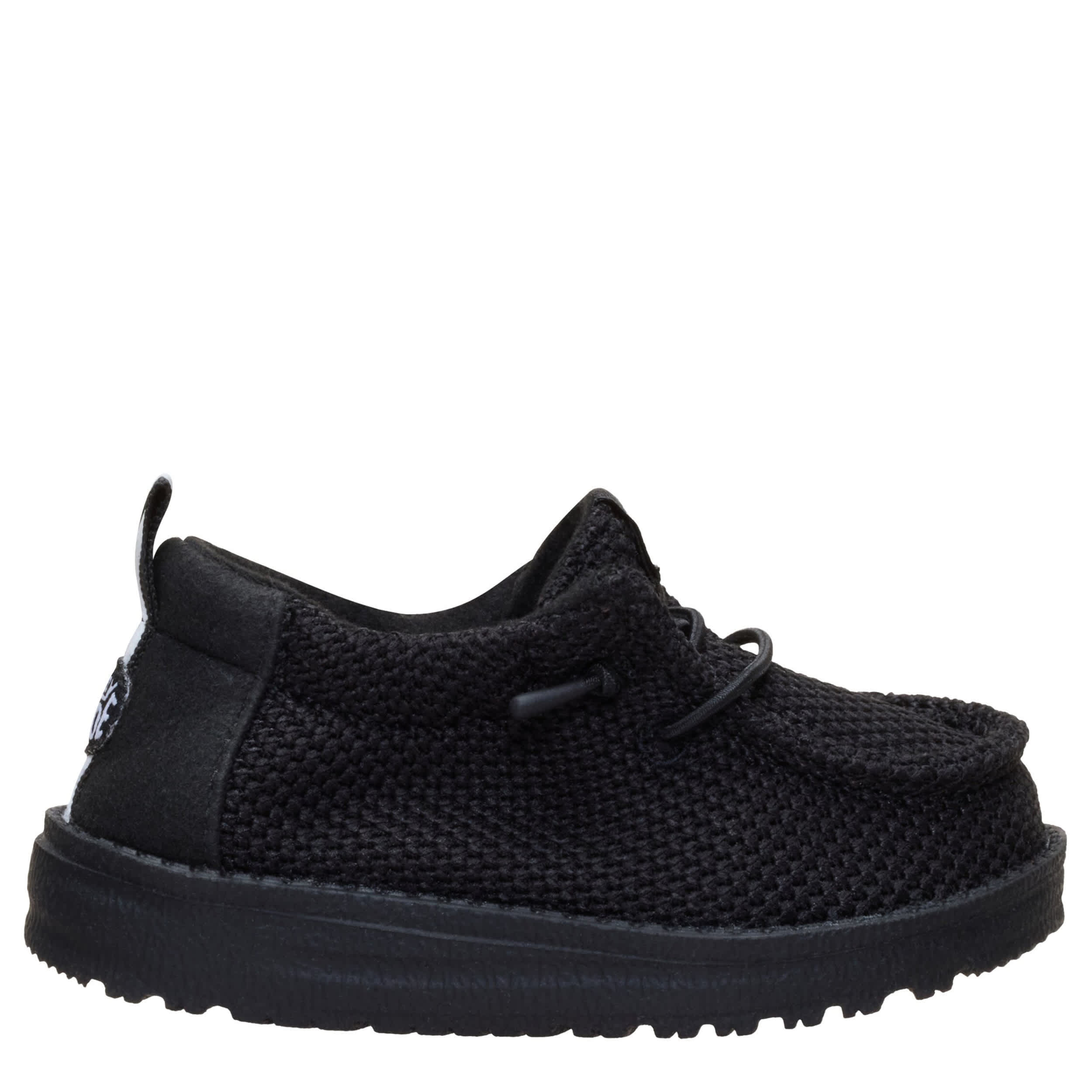 HEYDUDE-BOYS LILDUDE SLIP ON-BLACK & 