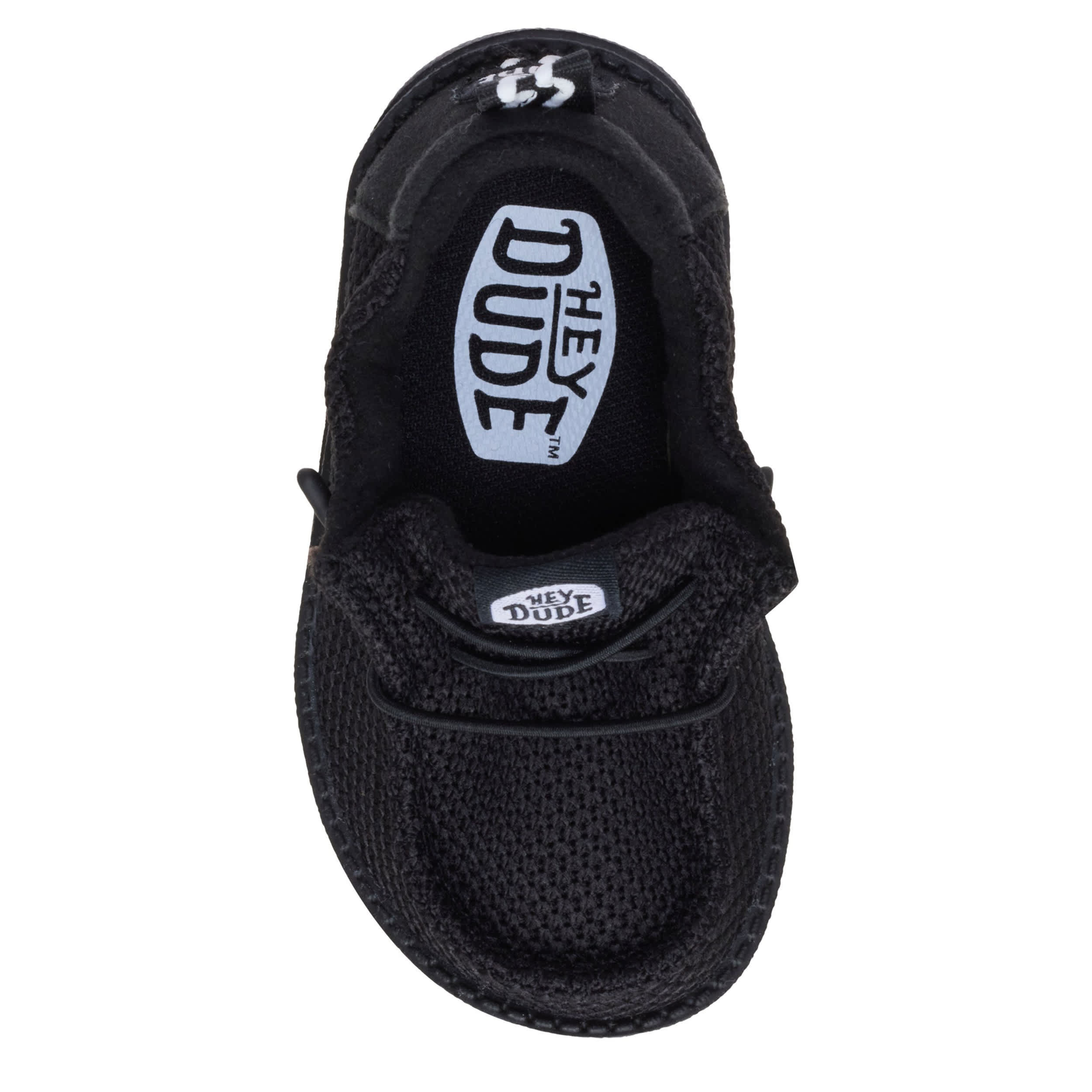 HEYDUDE-BOYS LILDUDE SLIP ON-BLACK & 