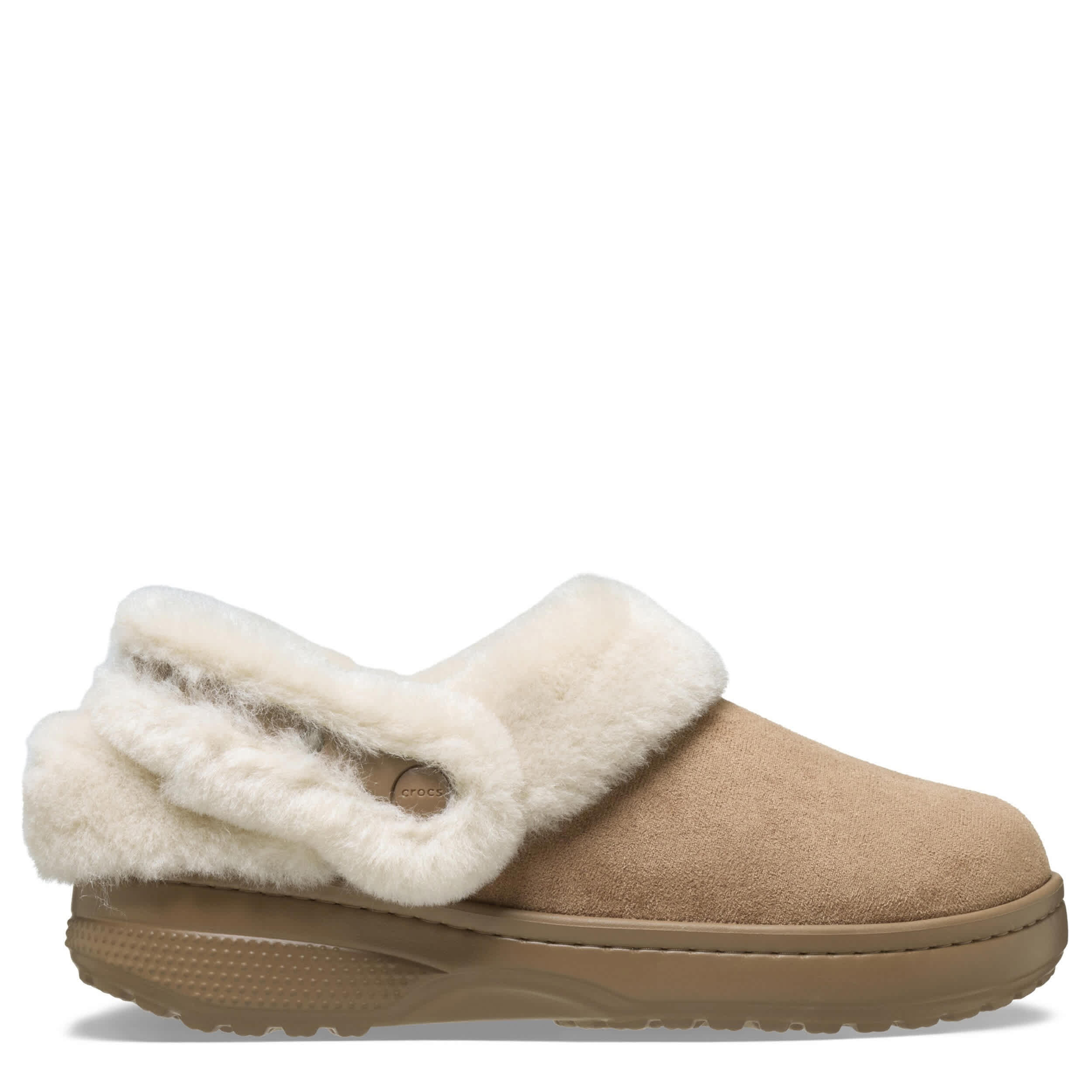 CROCS-GIRLS LITTLE-BIG KID UNFURGETTABLE CLOG-DARK TAN & 