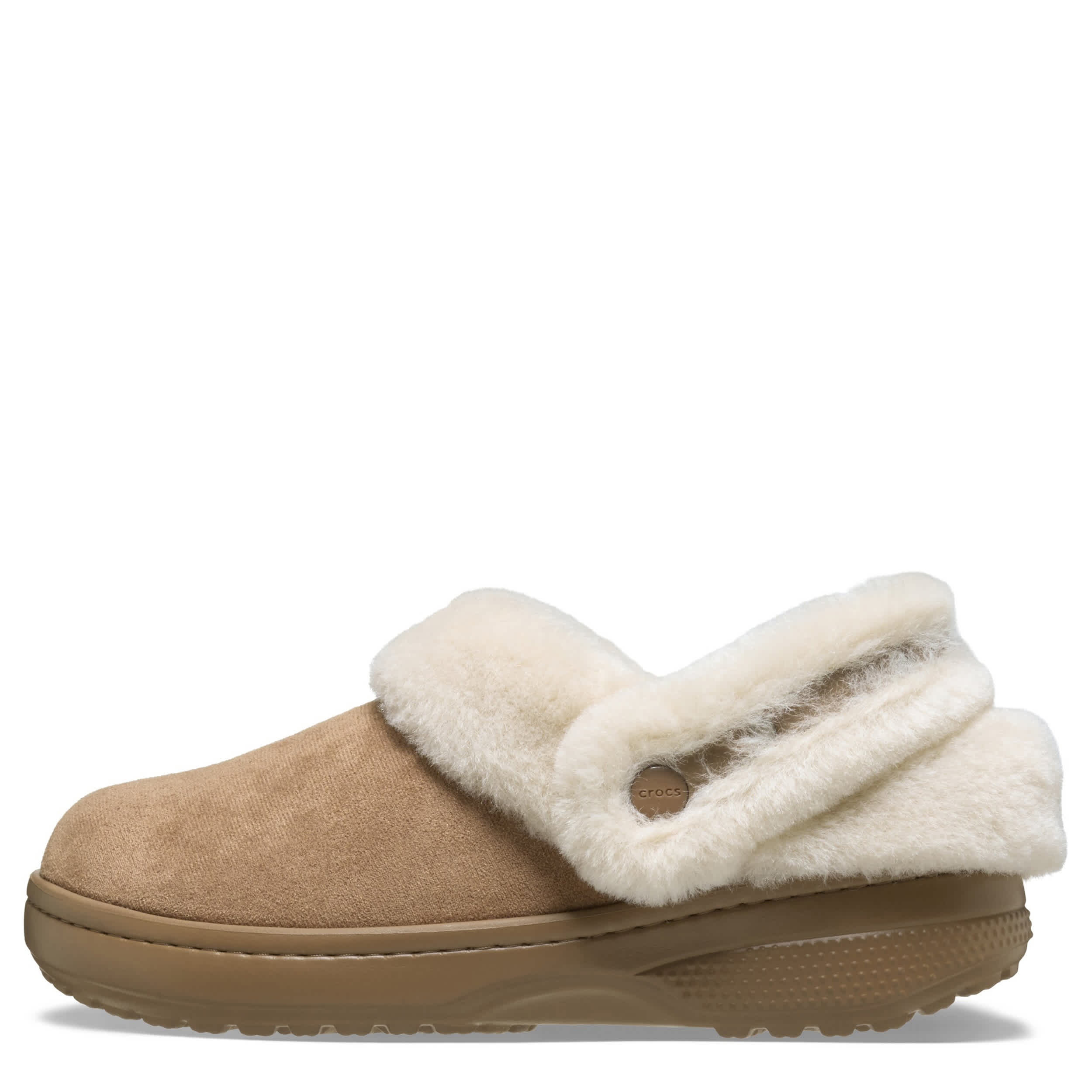 CROCS-GIRLS LITTLE-BIG KID UNFURGETTABLE CLOG-DARK TAN & 