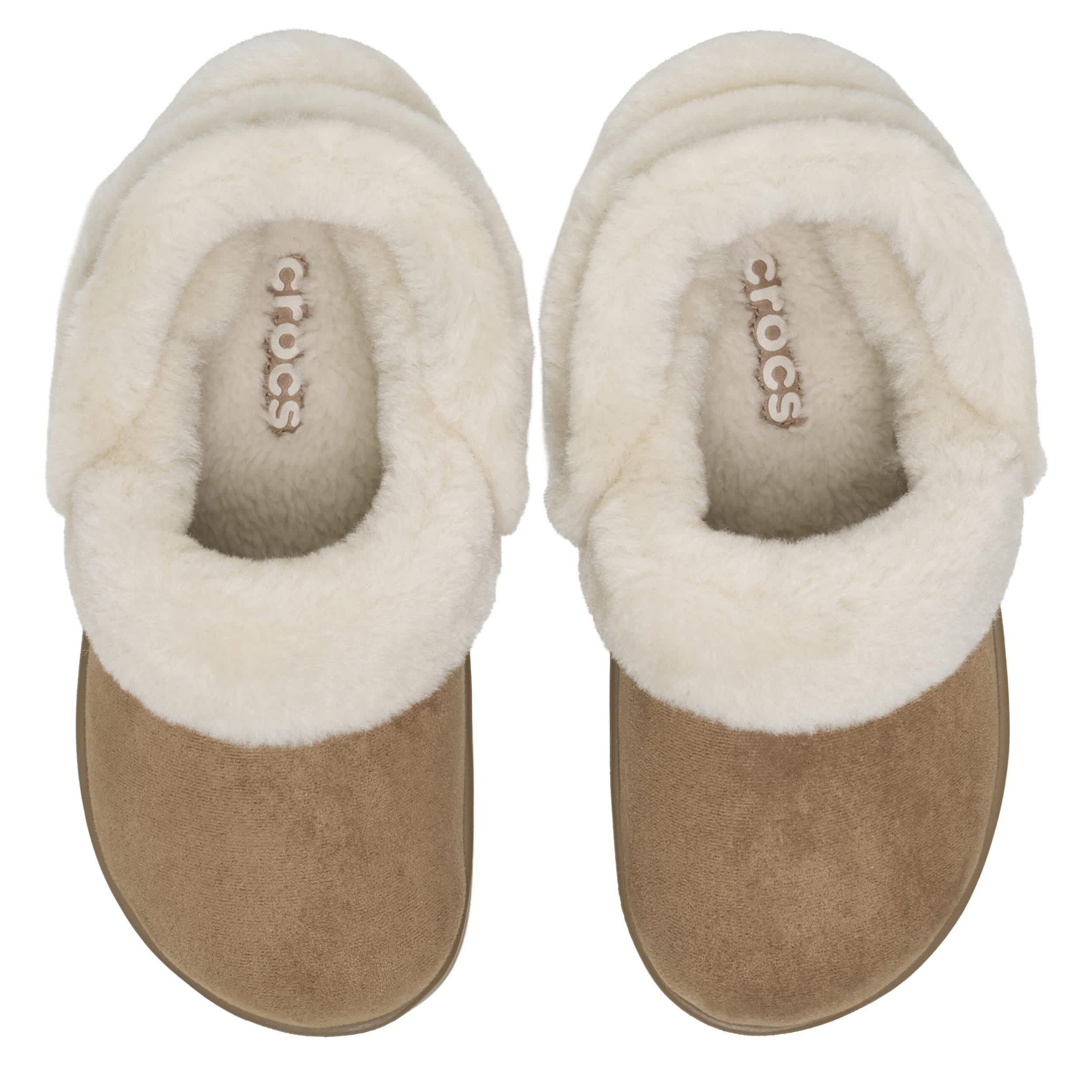 CROCS-GIRLS LITTLE-BIG KID UNFURGETTABLE CLOG-DARK TAN & 