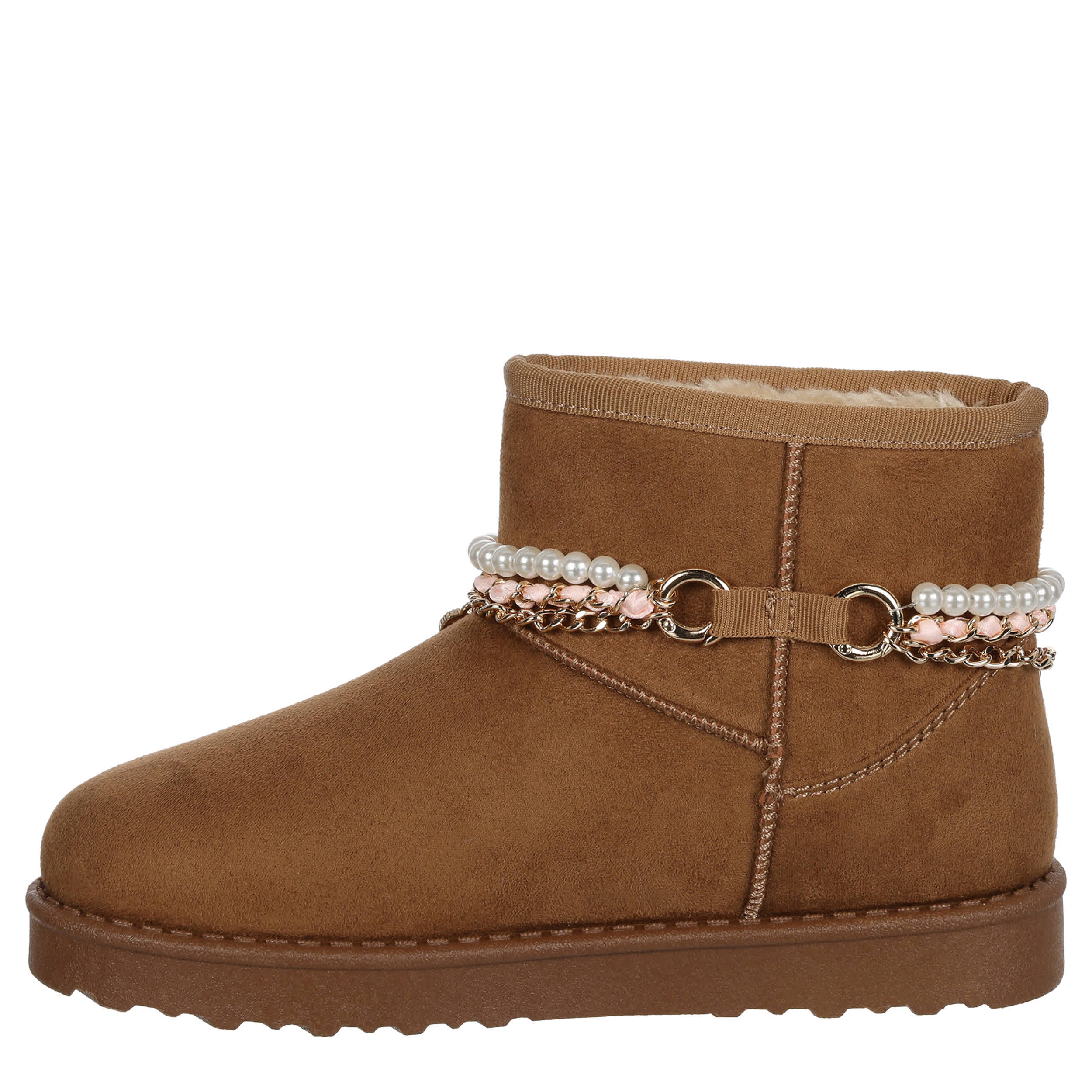 CUPCAKE COUTURE-GIRLS LITTLE-BIG KID BELLA BRACELETFUR BOOT-CHESTNUT & 