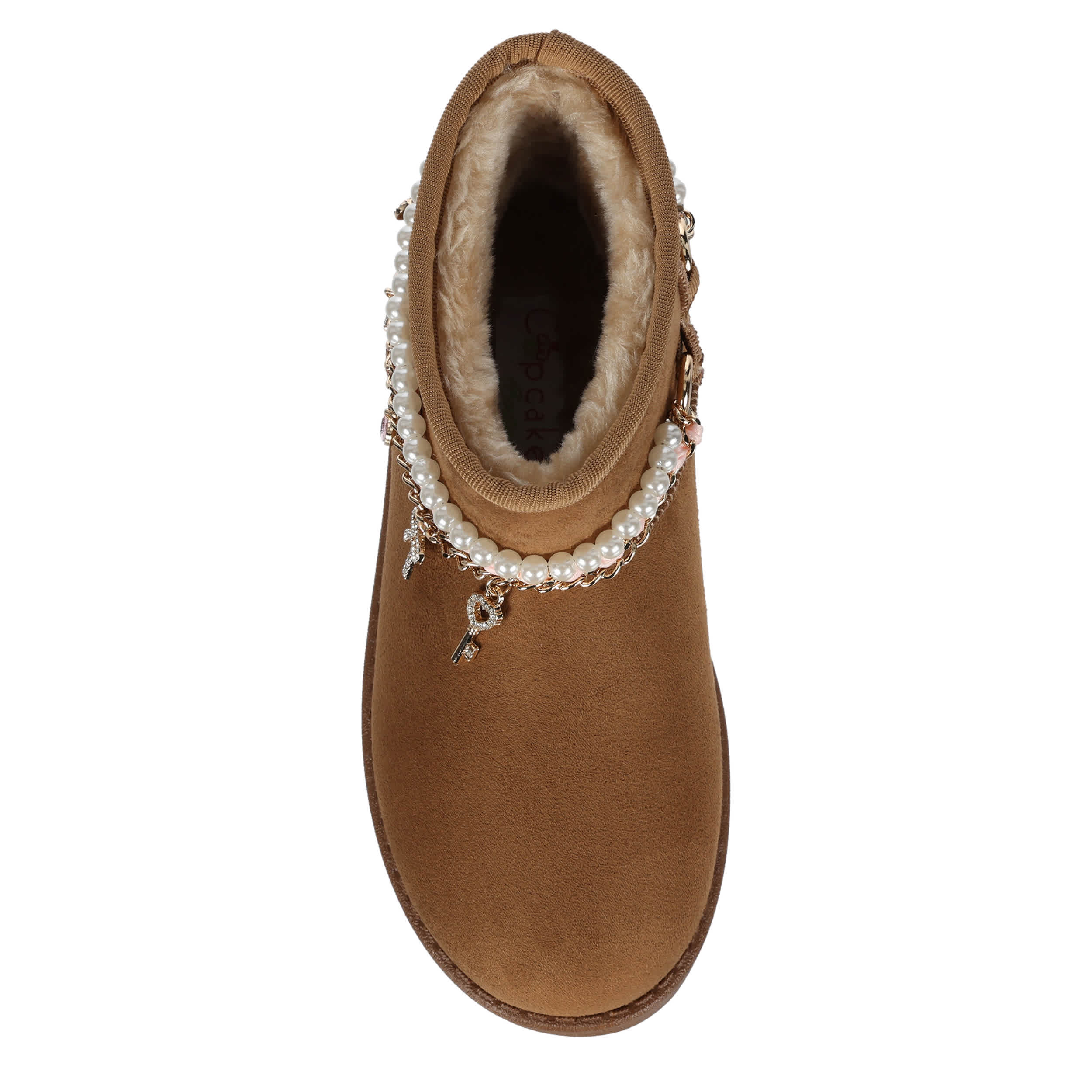 CUPCAKE COUTURE-GIRLS LITTLE-BIG KID BELLA BRACELETFUR BOOT-CHESTNUT & 