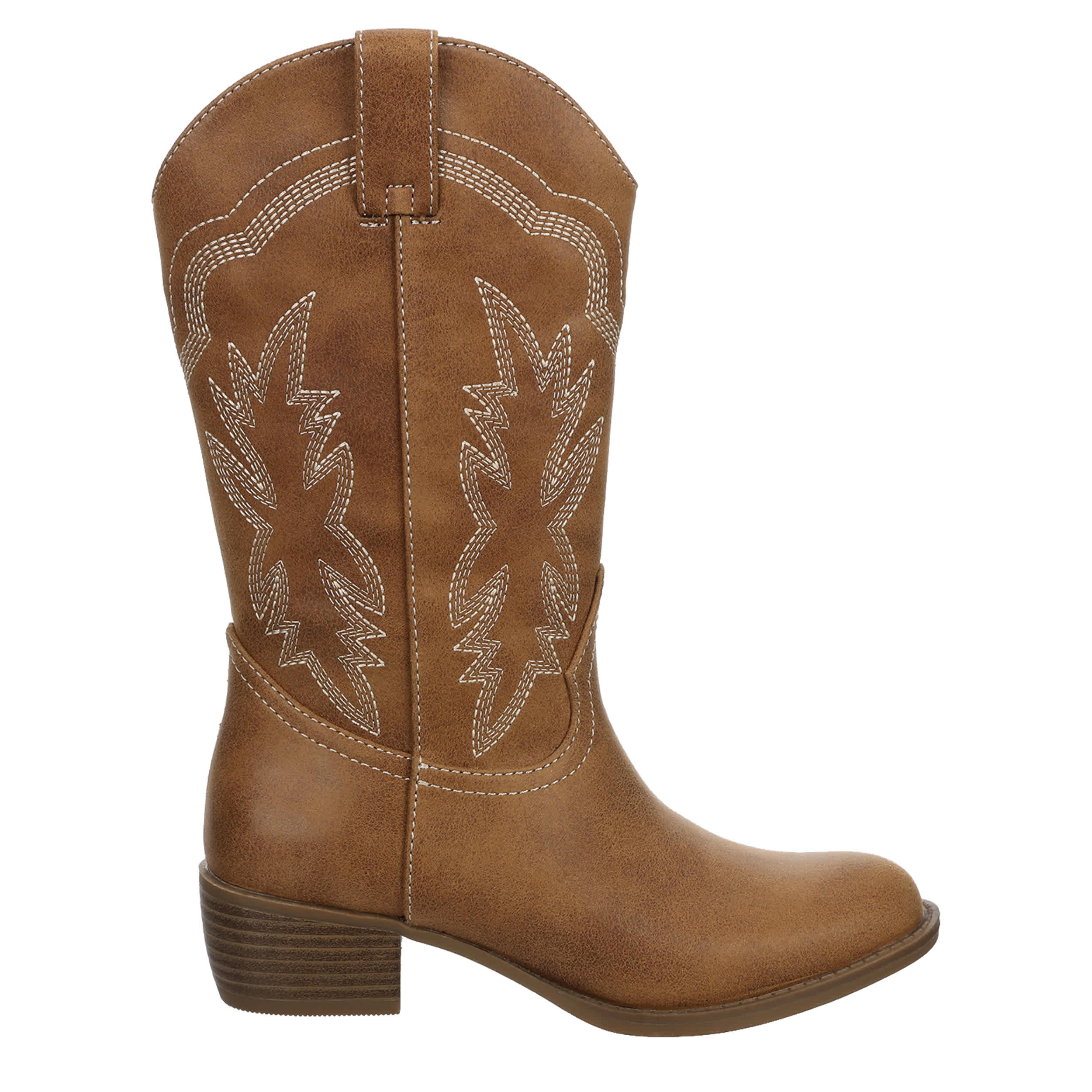 CUPCAKE COUTURE-GIRLS LITTLE-BIG KID FANCY WESTERN BOOT-BROWN & 