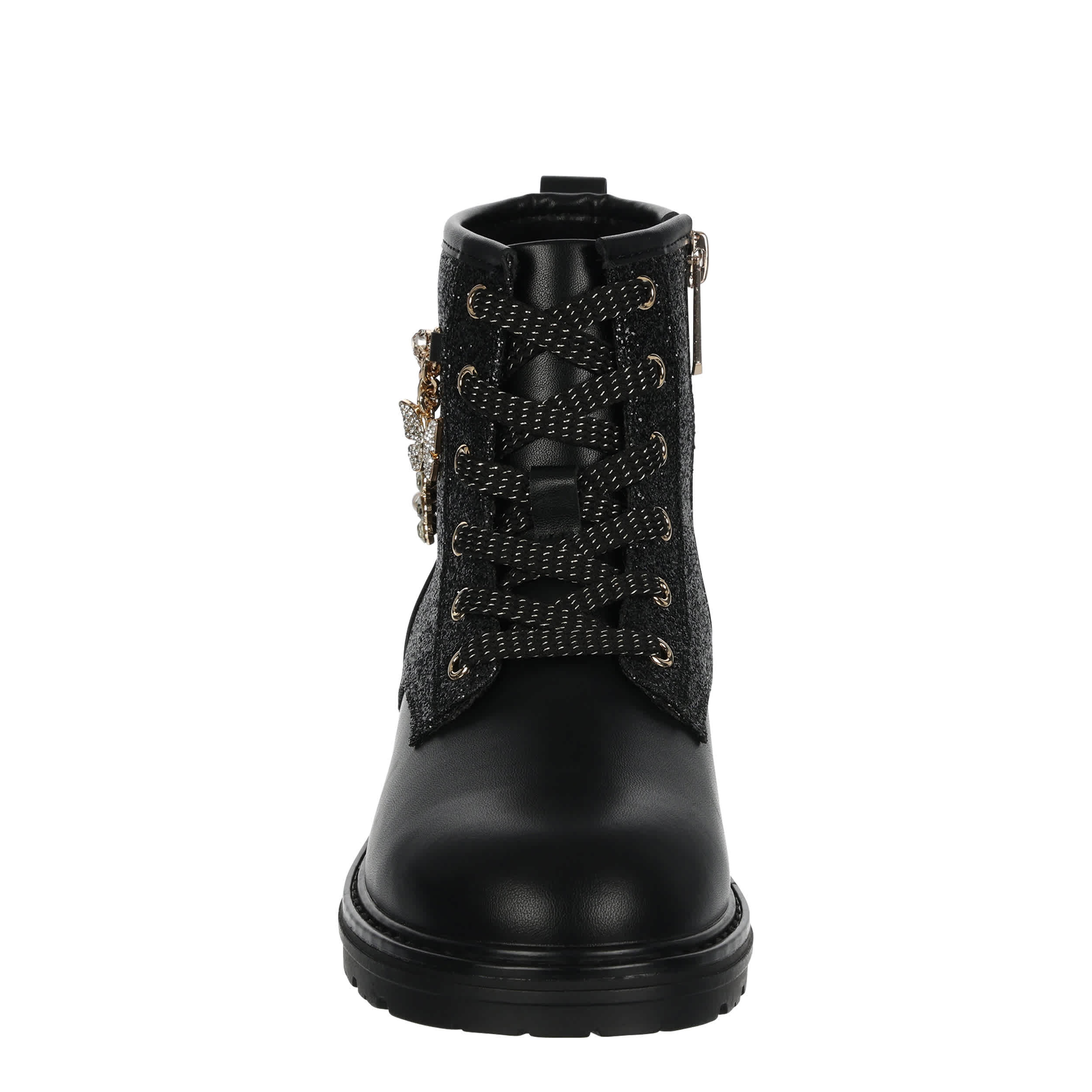 CUPCAKE COUTURE-GIRLS LITTLE-BIG KID RUMI COMBAT BOOT-BLACK & 