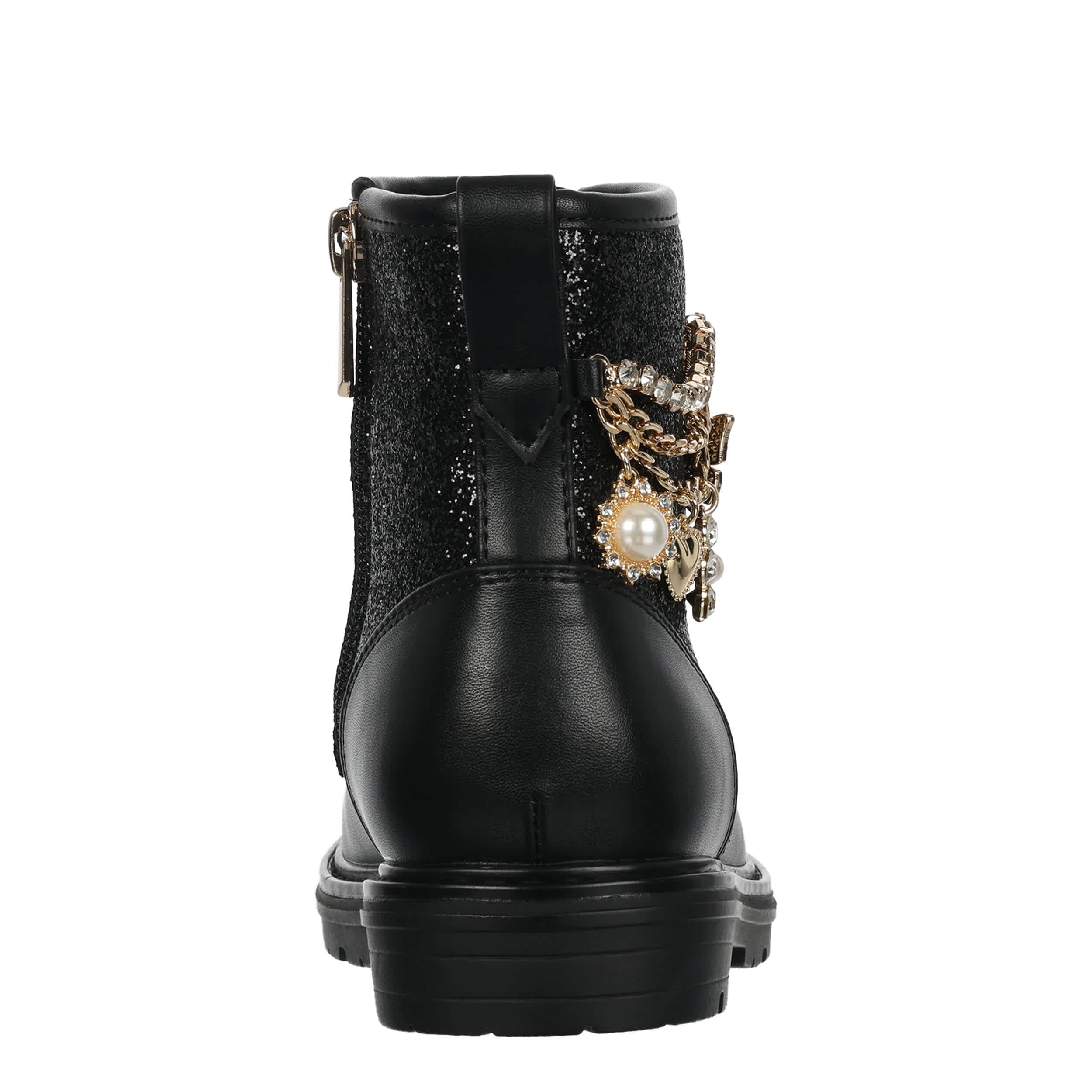 CUPCAKE COUTURE-GIRLS LITTLE-BIG KID RUMI COMBAT BOOT-BLACK & 