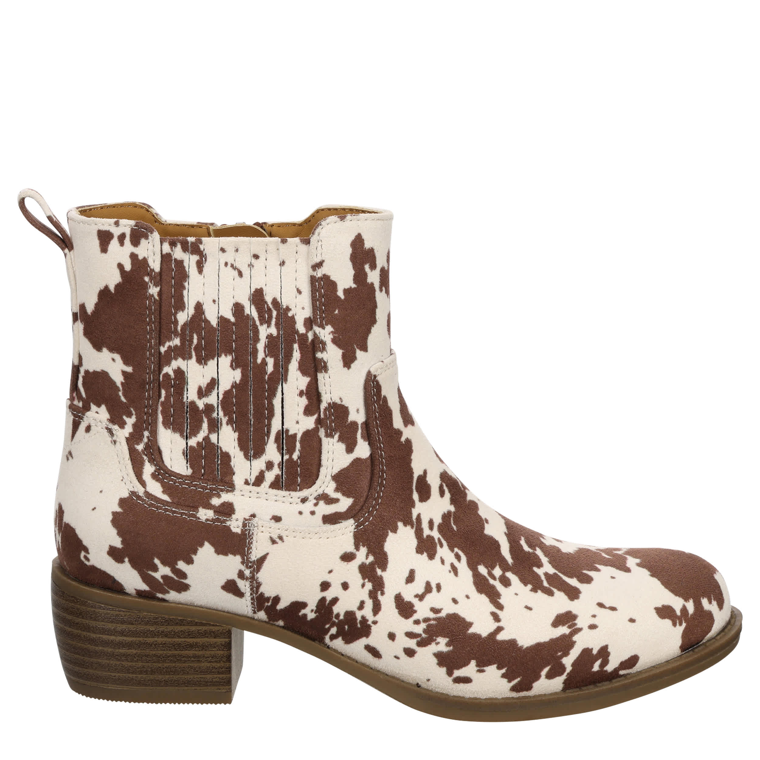 LIMELIGHT-GIRLS LITTLE-BIG KID JESSIE WESTERN BOOT-ANIMAL & BROWN