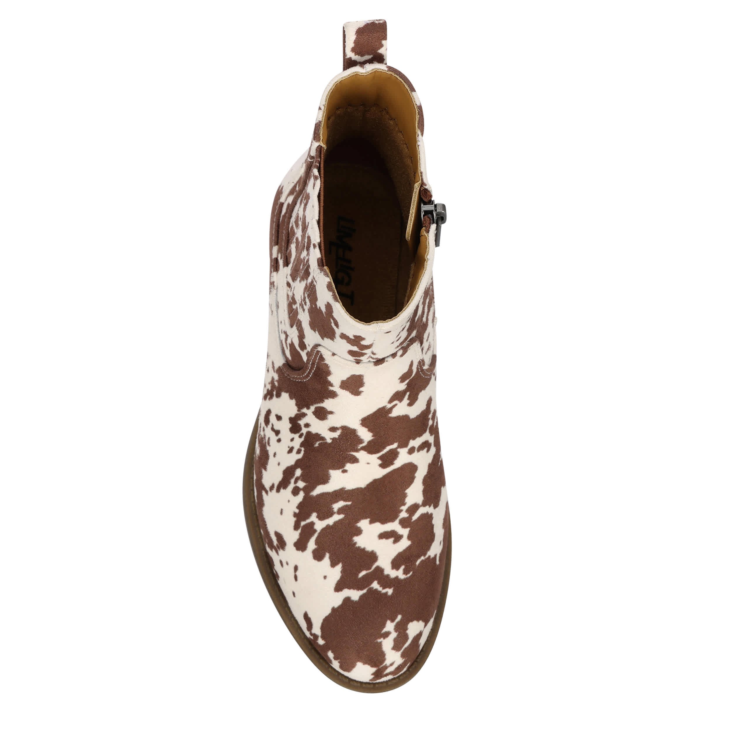 LIMELIGHT-GIRLS LITTLE-BIG KID JESSIE WESTERN BOOT-ANIMAL & BROWN