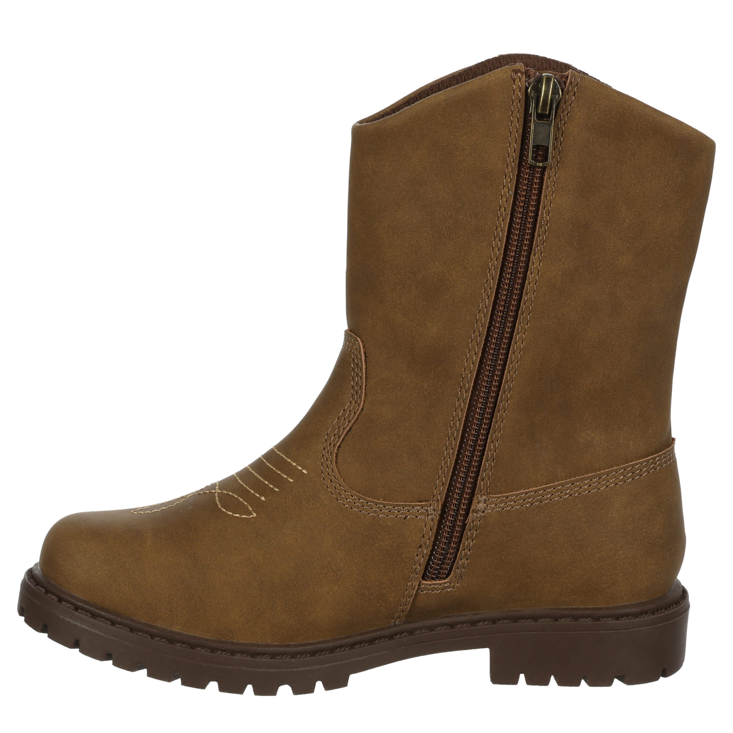WEST HARRIS-BOYS LITTLE-BIG KID BRENT WESTERN BOOT-BROWN & 