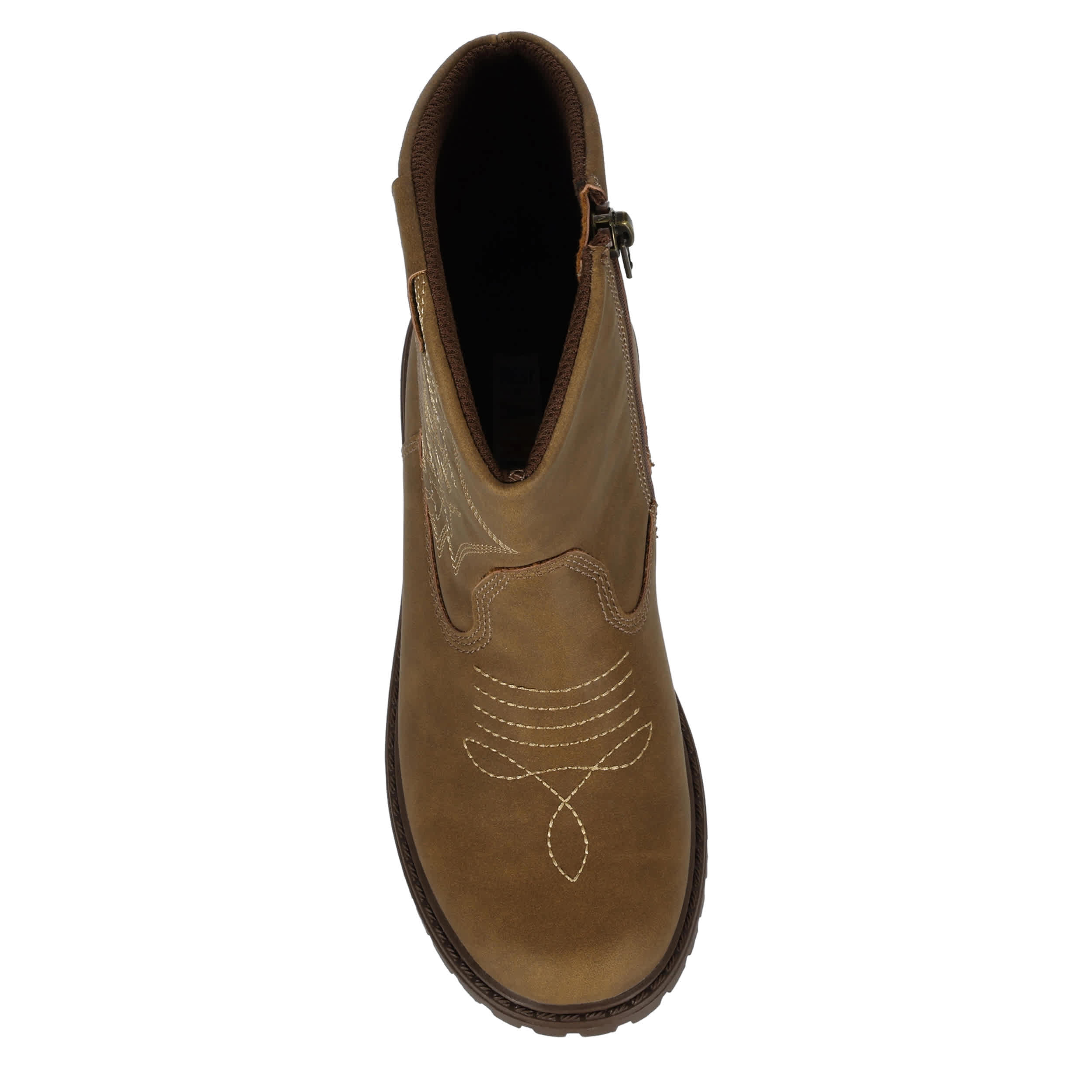 WEST HARRIS-BOYS LITTLE-BIG KID BRENT WESTERN BOOT-BROWN & 