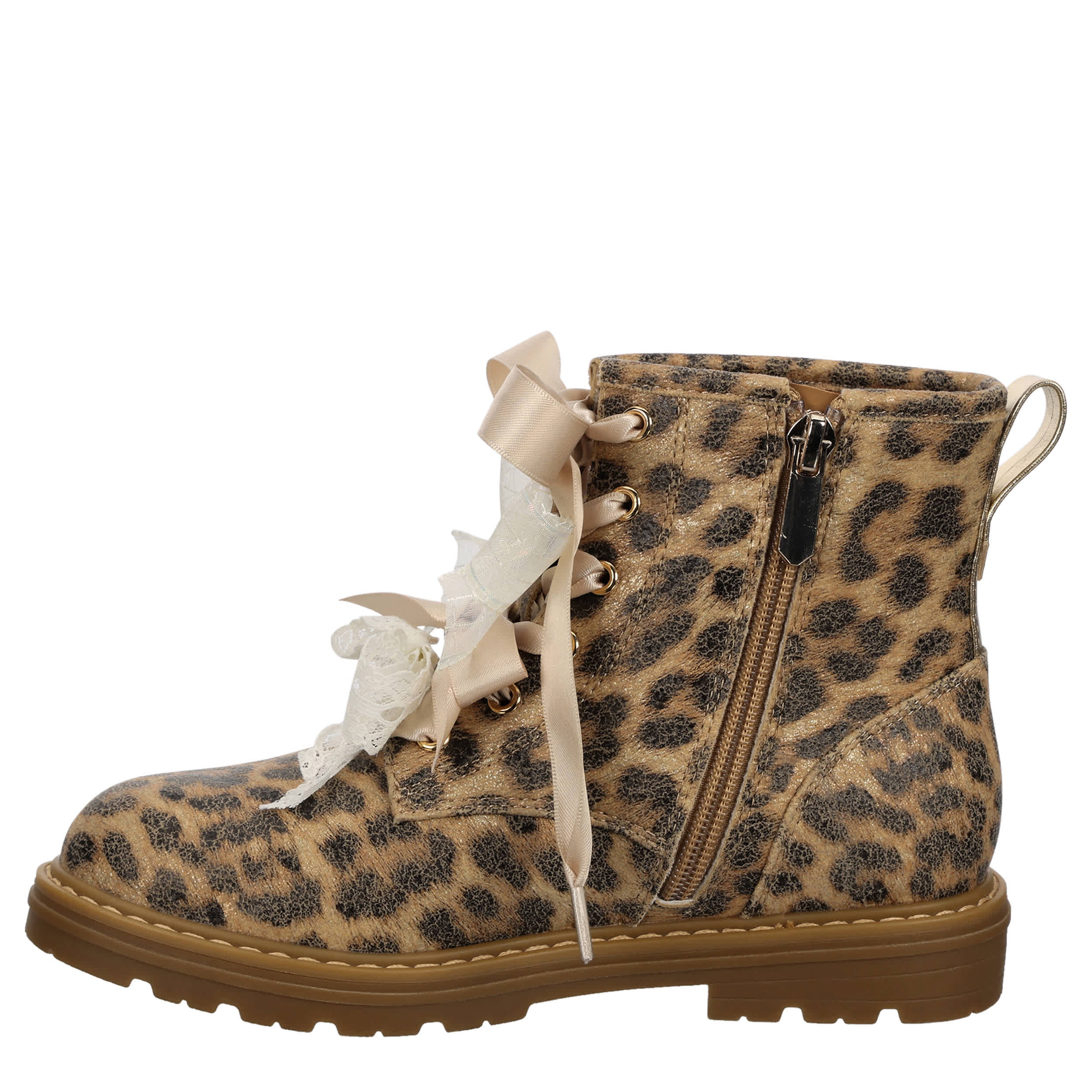 LIMELIGHT-GIRLS LITTLE-BIG KID HAILY COMBAT BOOT-LEOPARD & 
