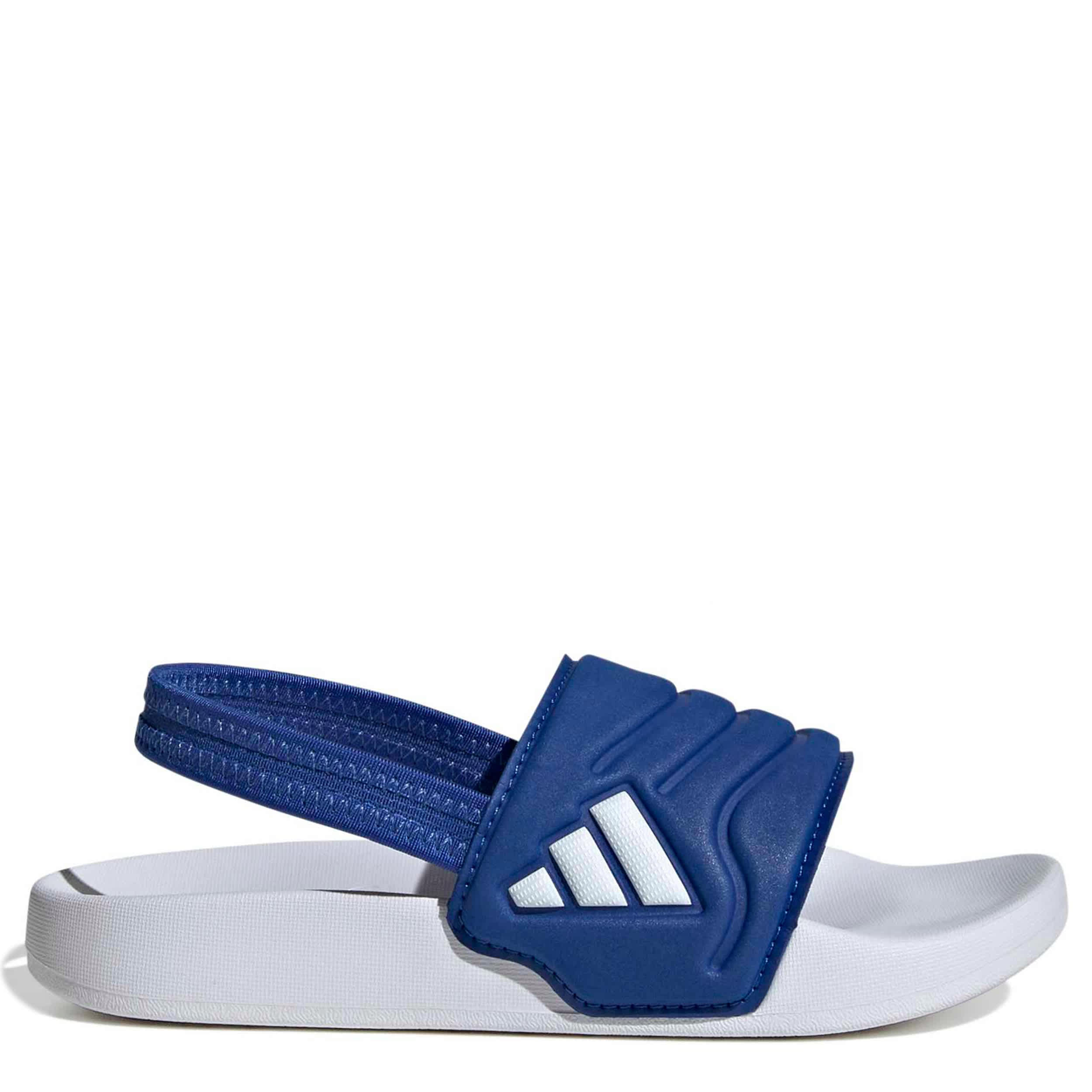 ADIDAS-BOYS BIG LITTLE KID ADILETTE ESTRAP 2.0 SLIDE-BLUE & WHITE