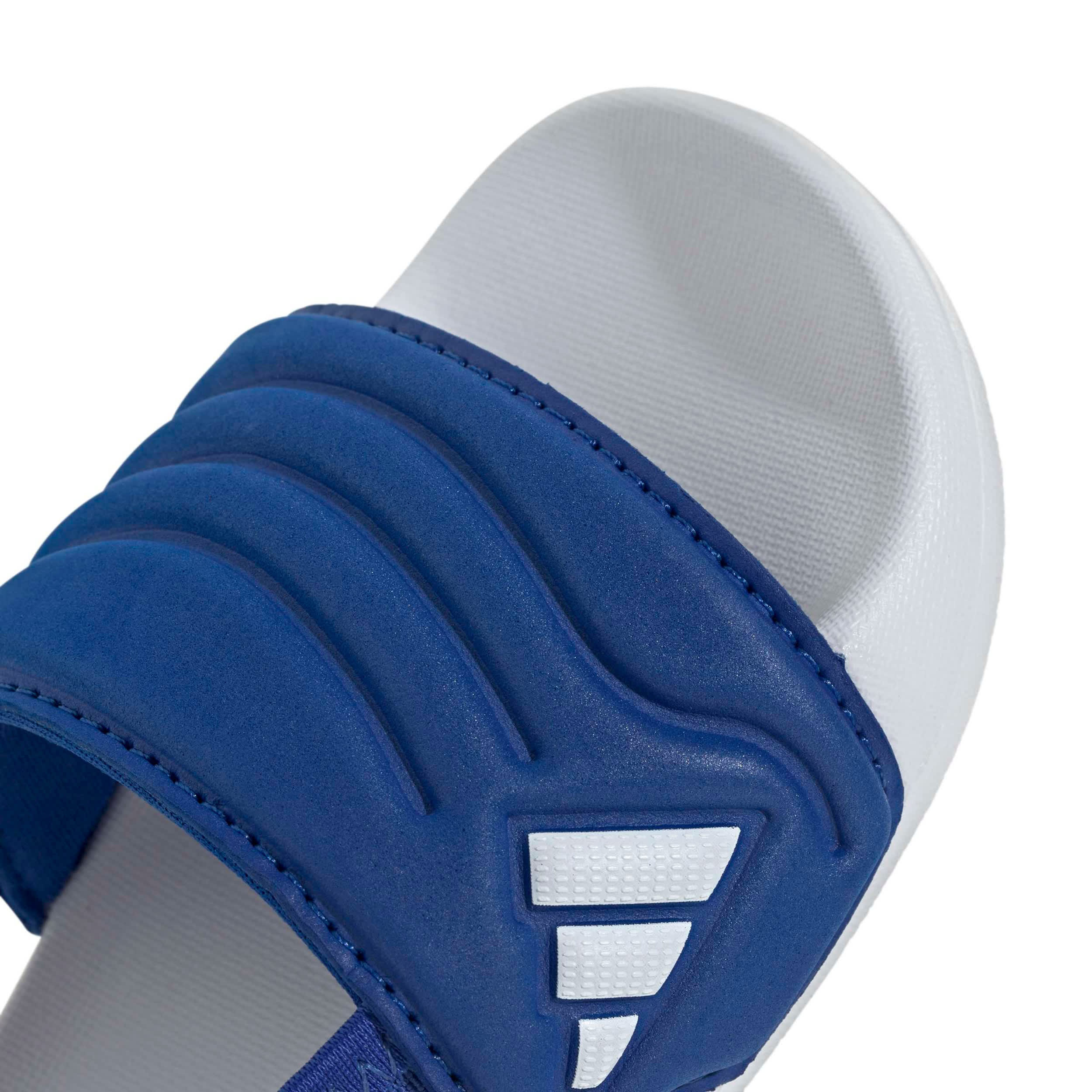 ADIDAS-BOYS TODDLER-LITTLE KID ADILETTE ESTRAP 2.0 SLIDE-BLUE & WHITE
