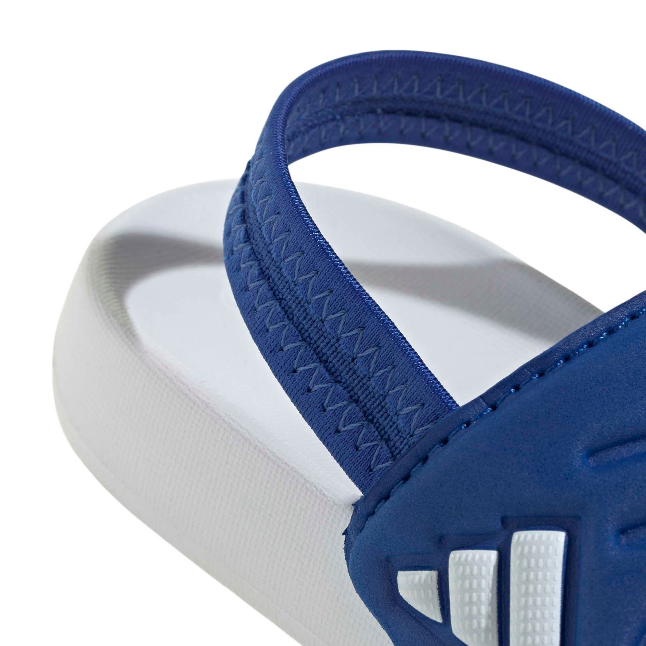 ADIDAS-BOYS TODDLER-LITTLE KID ADILETTE ESTRAP 2.0 SLIDE-BLUE & WHITE