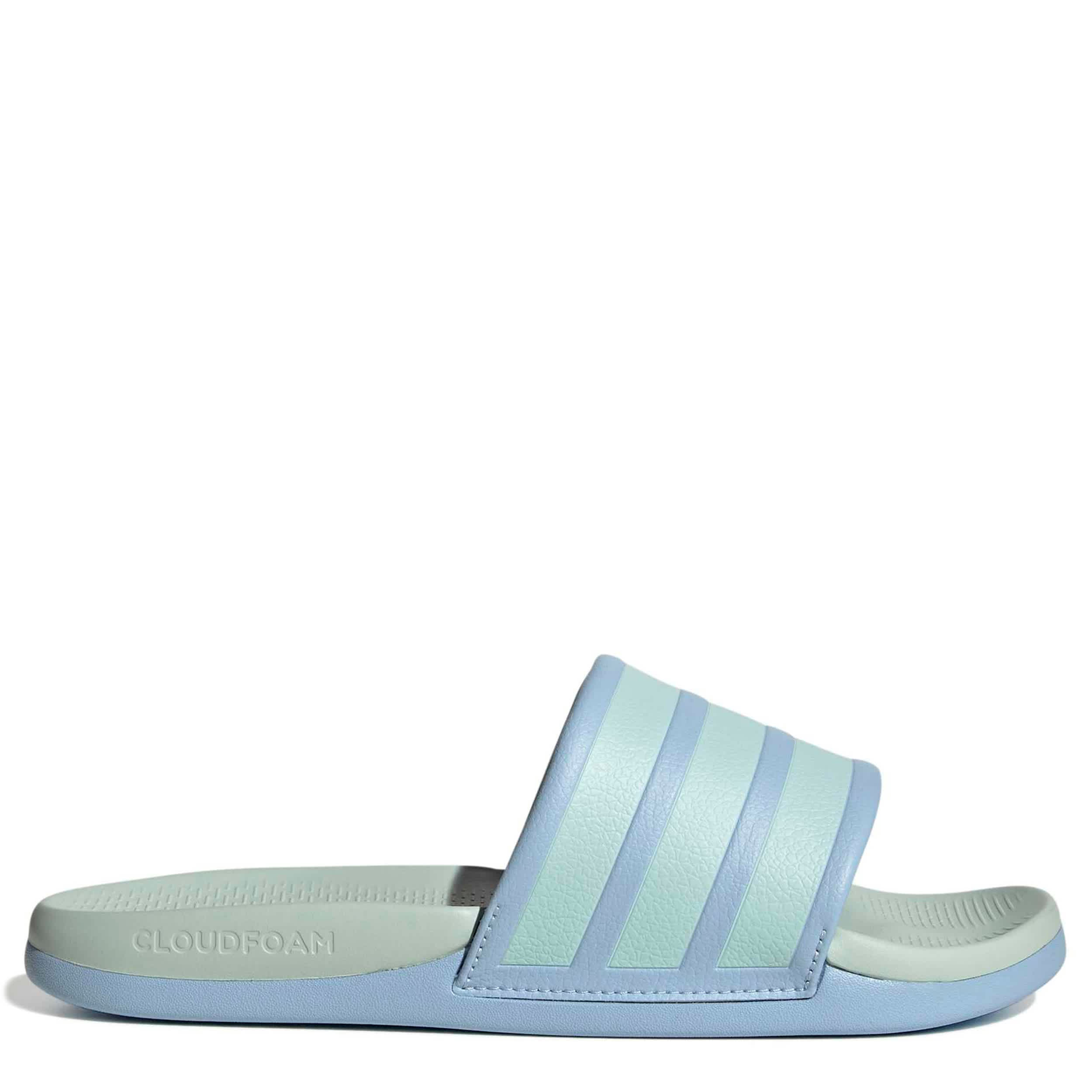 ADIDAS-BOYS BIG LITTLE KID ADILETTE COMFORT 2.0  SLIDE-BRIGHT BLUE & BRIGHT GREEN