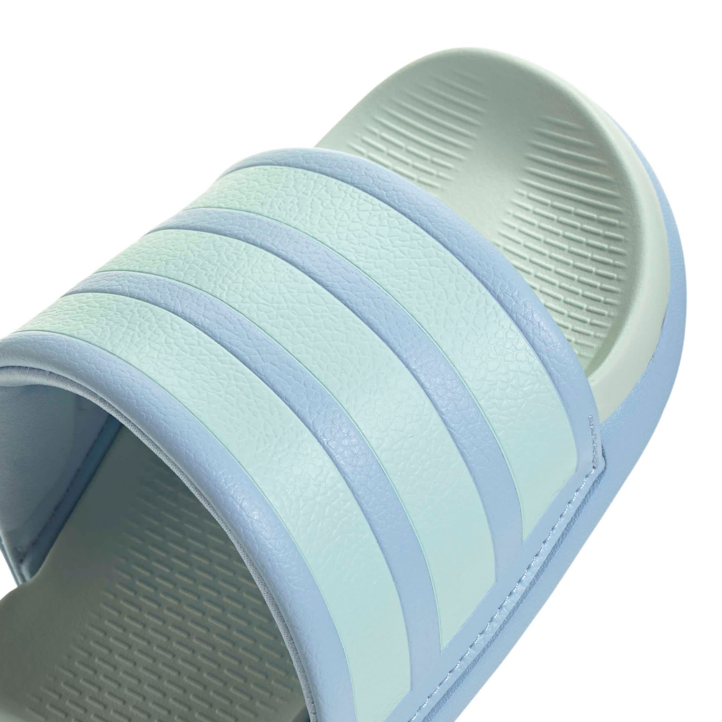 ADIDAS-BOYS BIG LITTLE KID ADILETTE COMFORT 2.0  SLIDE-BRIGHT BLUE & BRIGHT GREEN