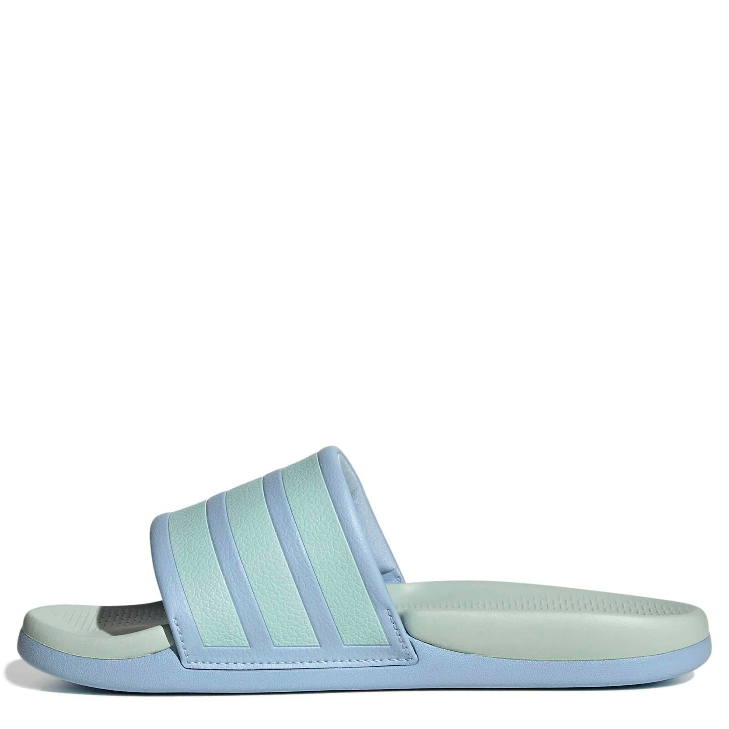 ADIDAS-BOYS BIG LITTLE KID ADILETTE COMFORT 2.0  SLIDE-BRIGHT BLUE & BRIGHT GREEN
