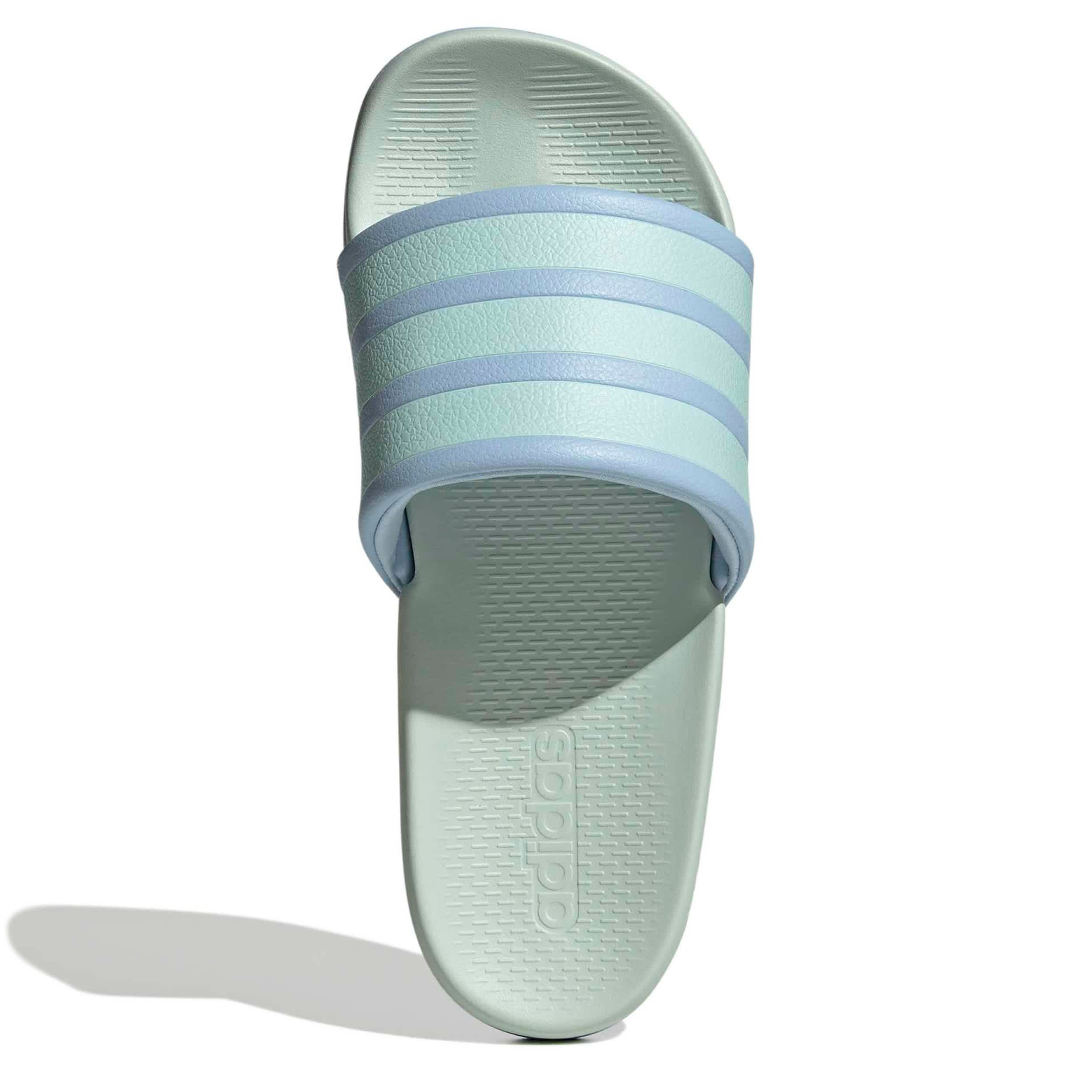 ADIDAS-BOYS BIG LITTLE KID ADILETTE COMFORT 2.0  SLIDE-BRIGHT BLUE & BRIGHT GREEN