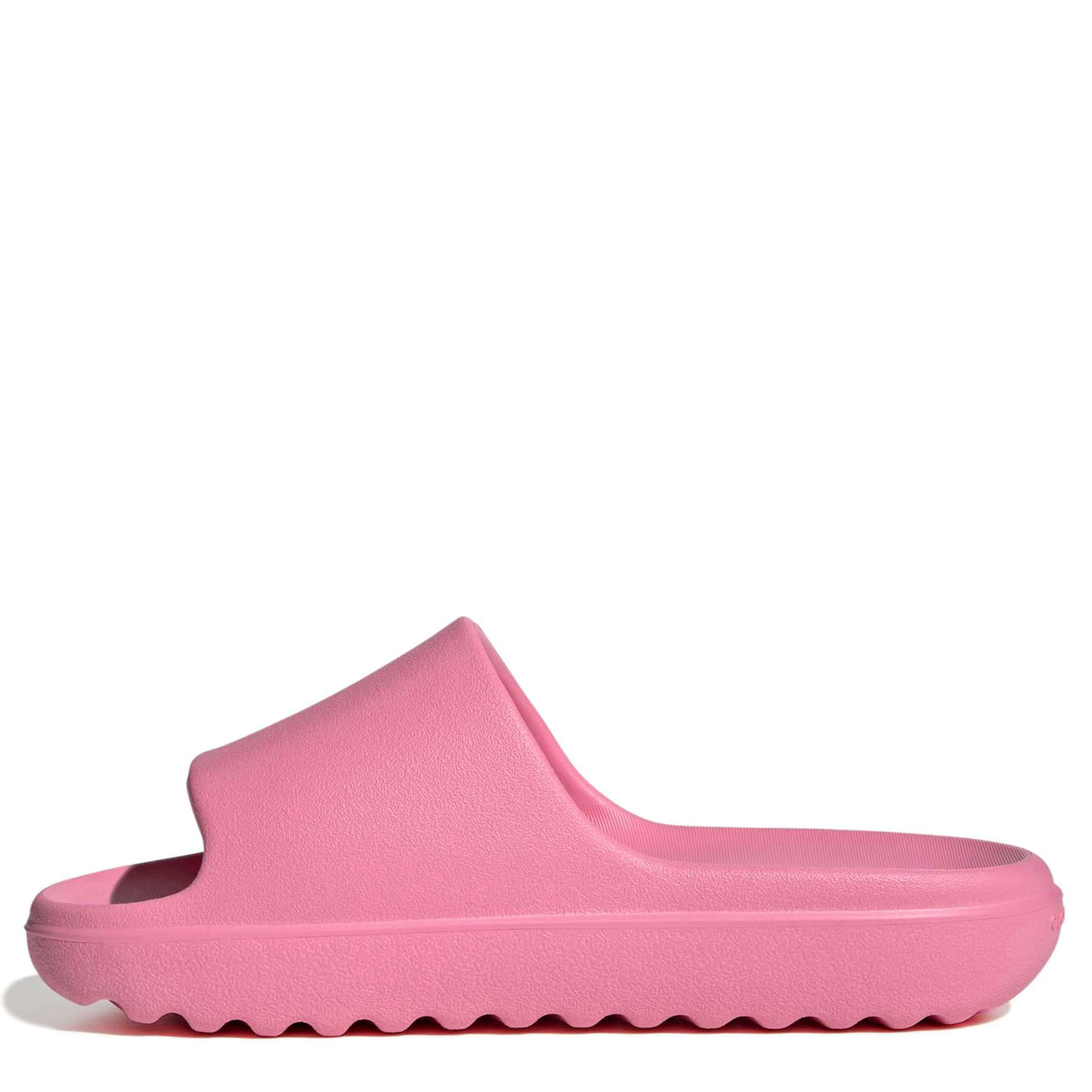 ADIDAS-GIRLS BIG LITTLE KID ADILETTE LUMIA SLIDE-PINK & 