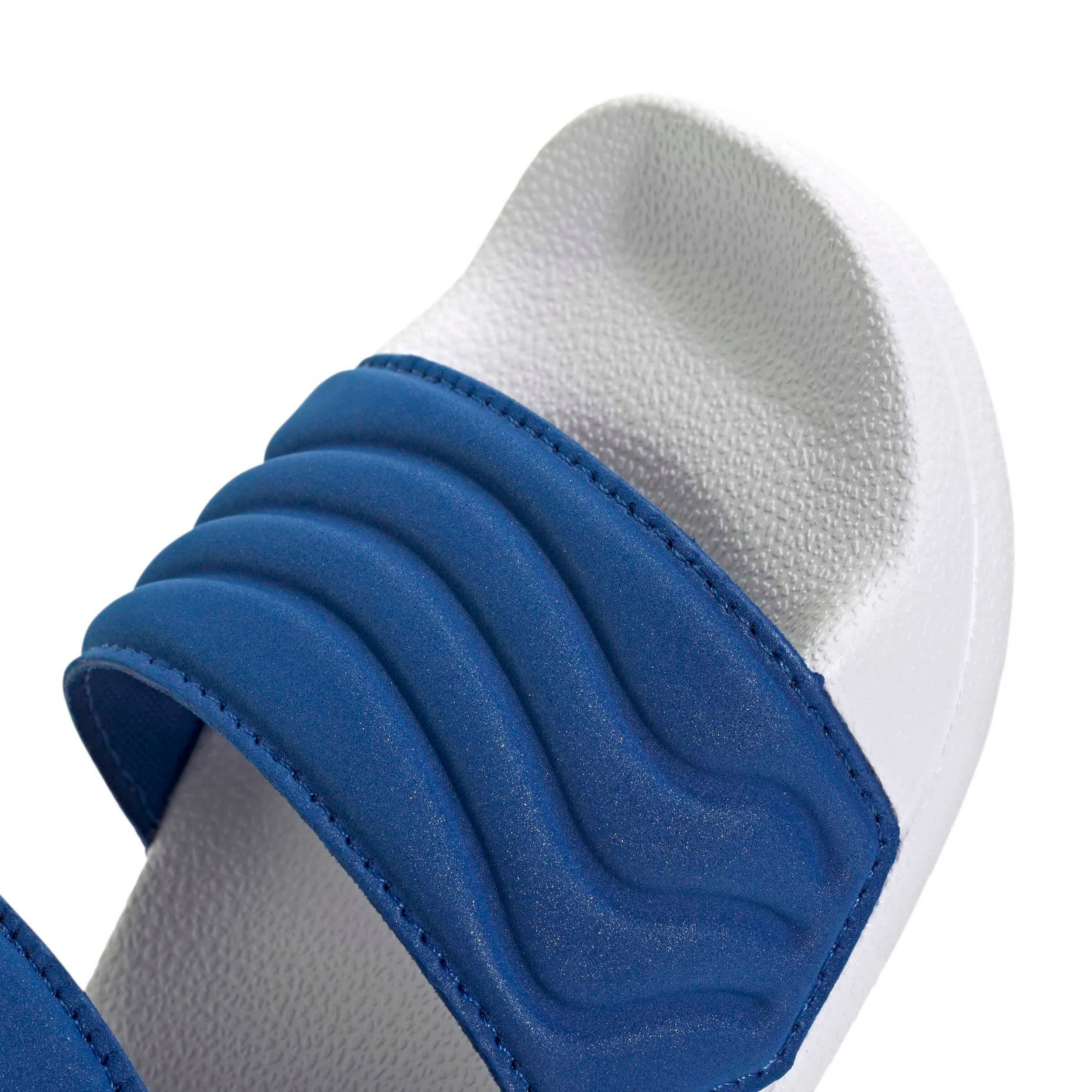 ADIDAS-BOYS BIG LITTLE KID ADILETTE 2 SANDAL-BLUE & WHITE