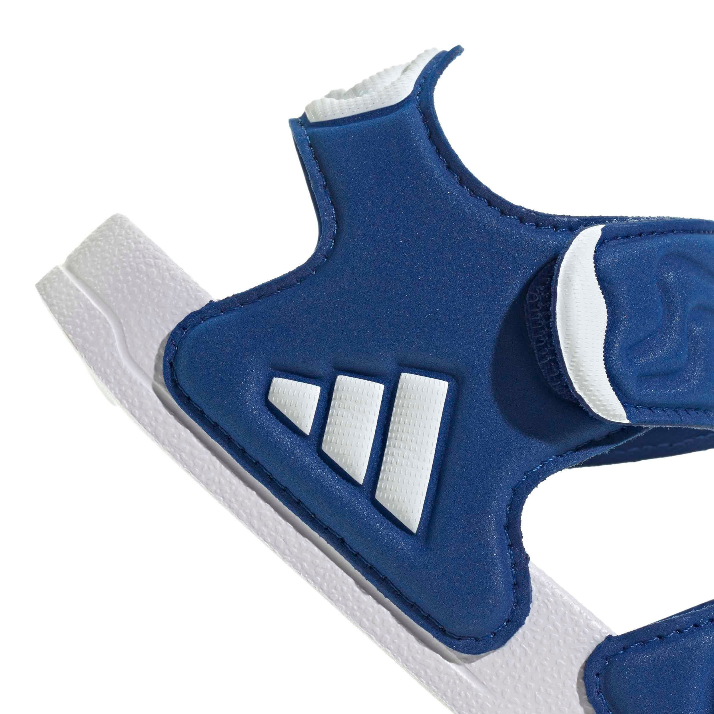 ADIDAS-BOYS BIG LITTLE KID ADILETTE 2 SANDAL-BLUE & WHITE