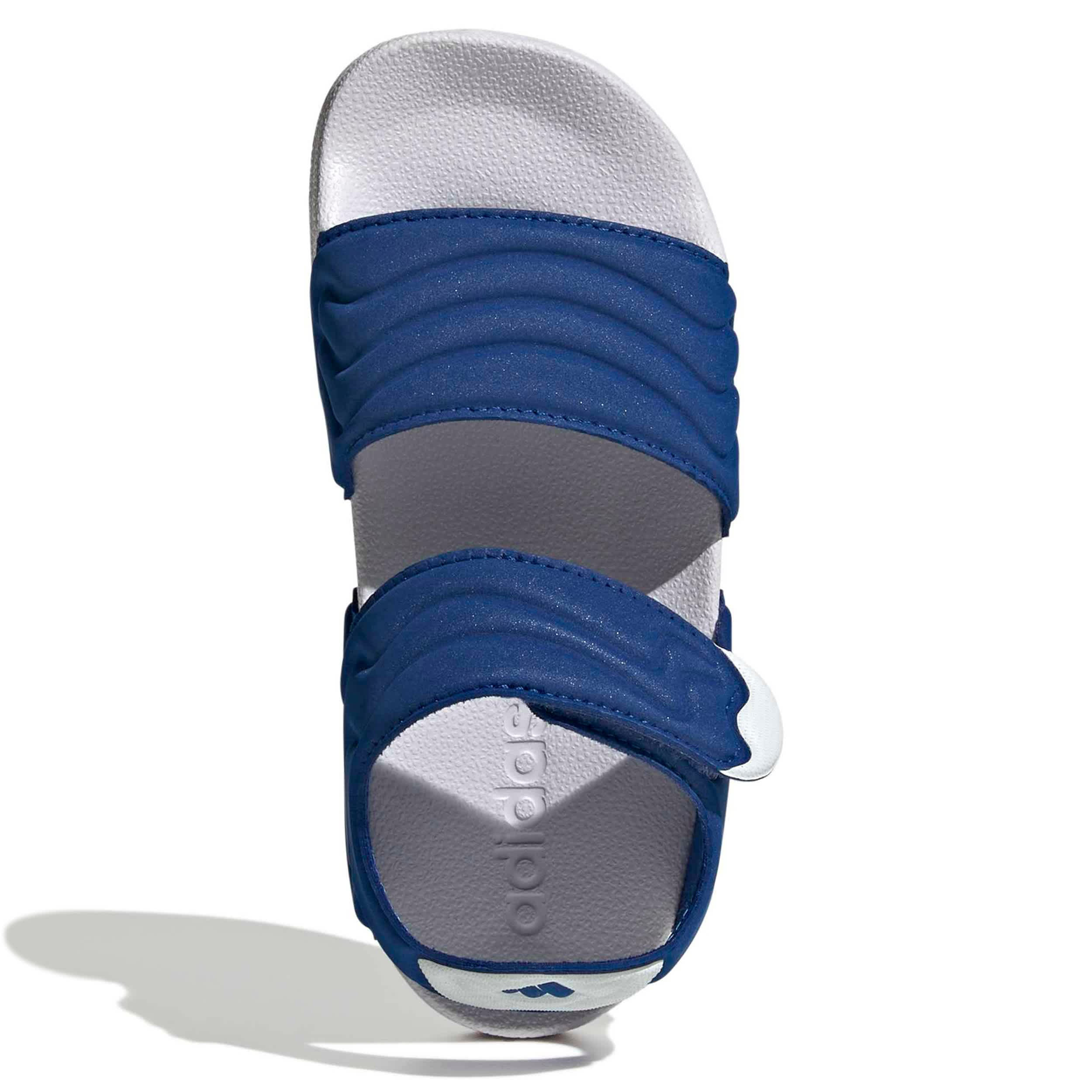 ADIDAS-BOYS BIG LITTLE KID ADILETTE 2 SANDAL-BLUE & WHITE