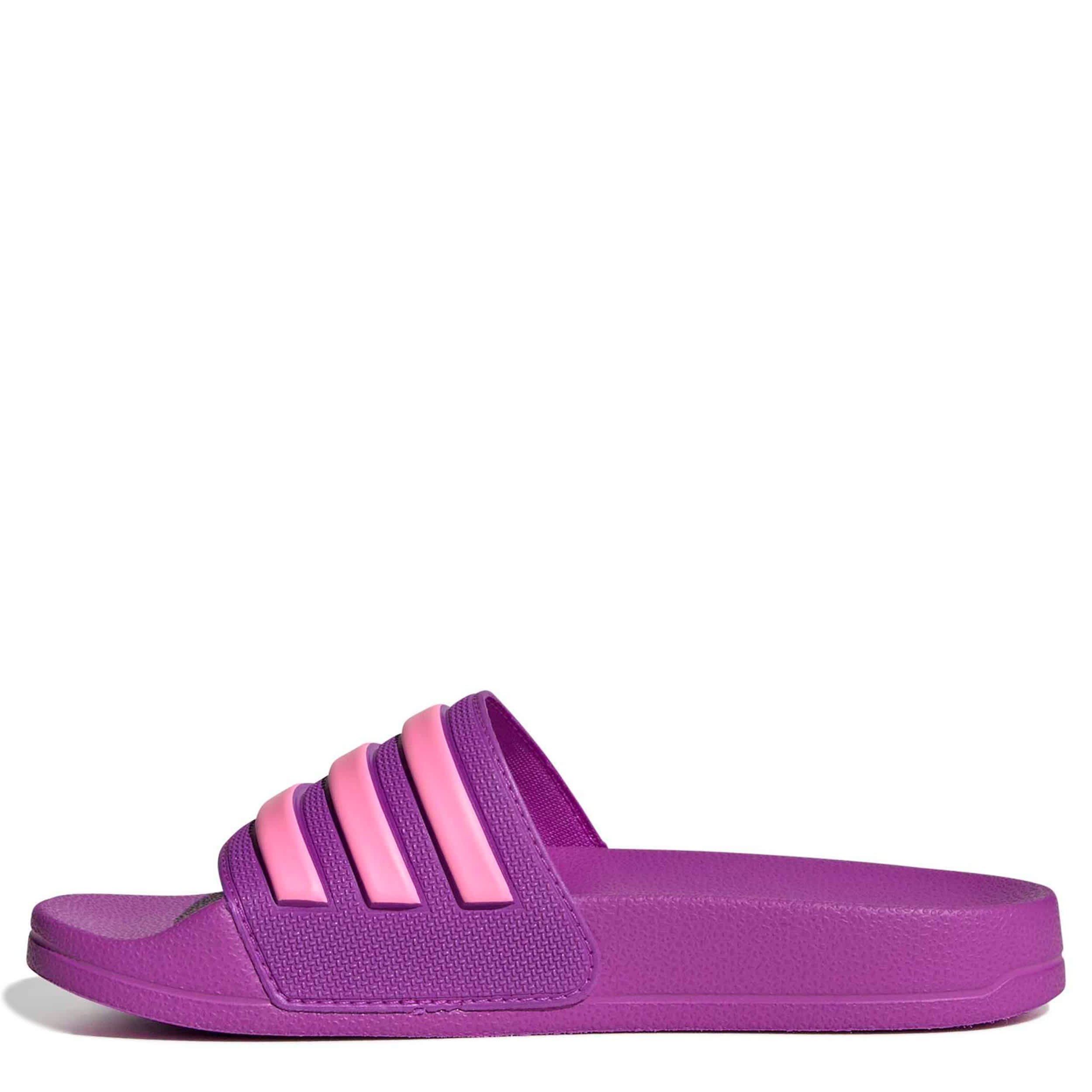 ADIDAS-GIRLS BIG LITTLE KID ADILETTE SHOWER SLIDE-PURPLE & PINK