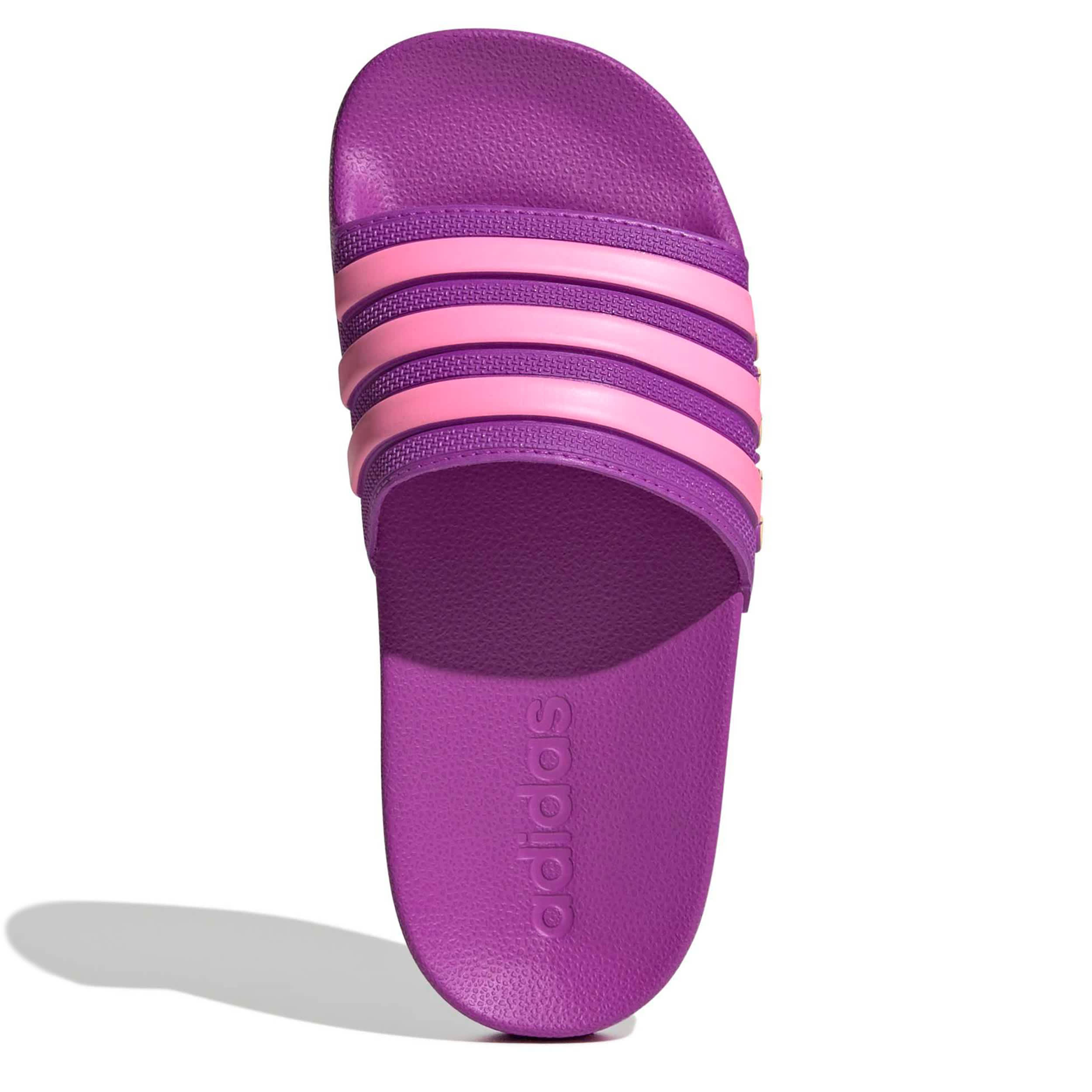 ADIDAS-GIRLS BIG LITTLE KID ADILETTE SHOWER SLIDE-PURPLE & PINK