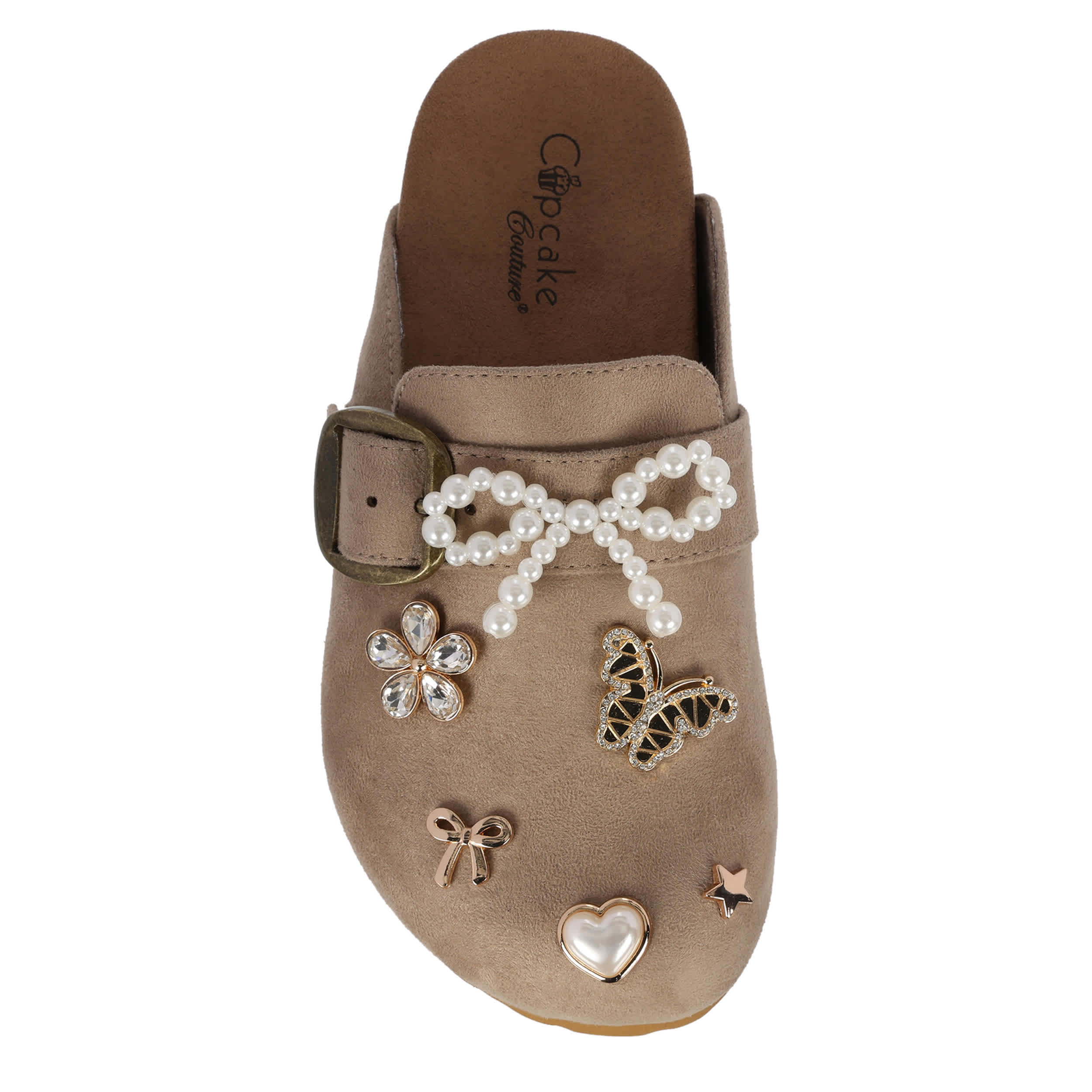 CUPCAKE COUTURE-GIRLS LITTLE-BIG KID ALEXANDRIA CLOG-TAUPE & 
